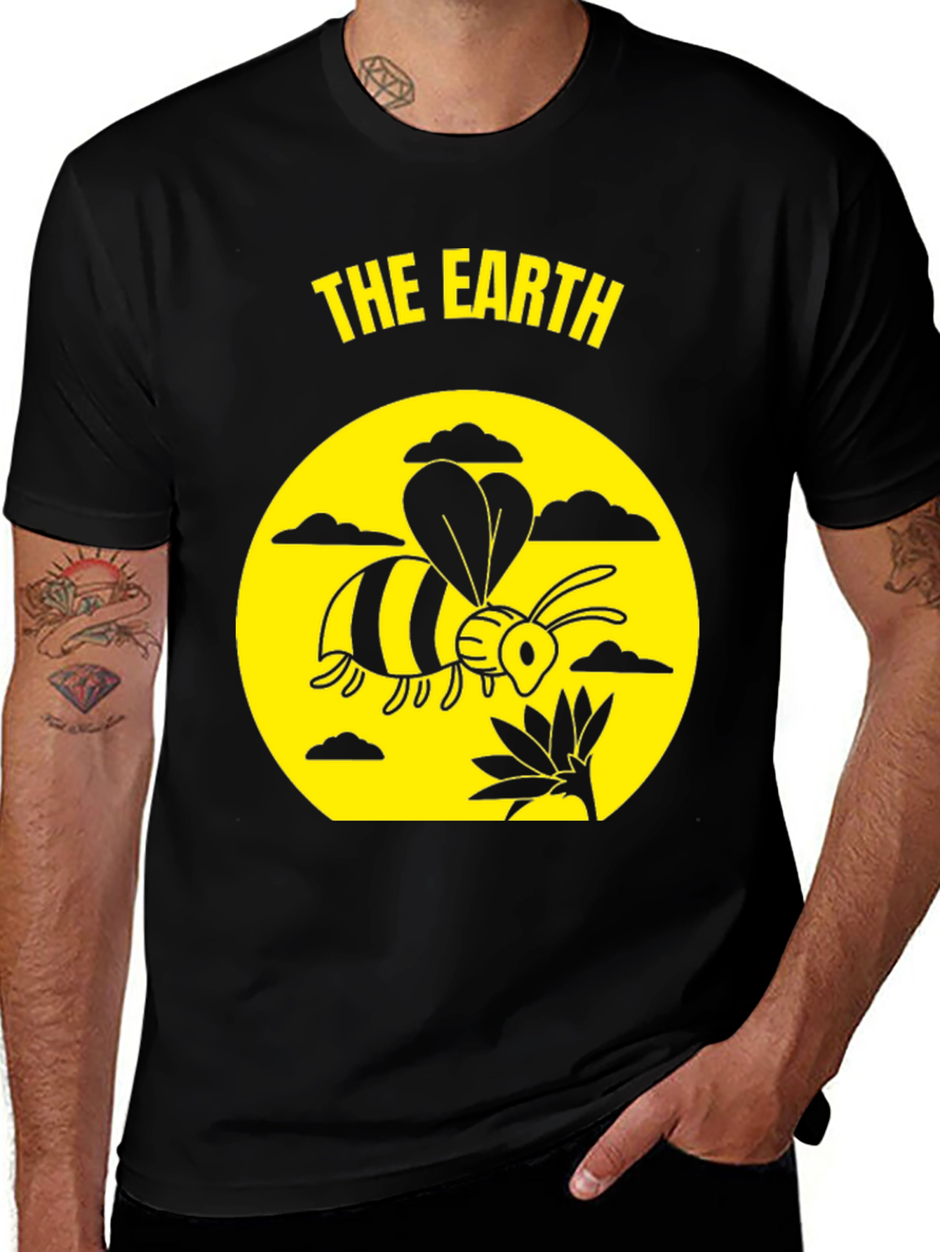 Variant 9 of Bee Earth Graphic Tee - Eco Friendly