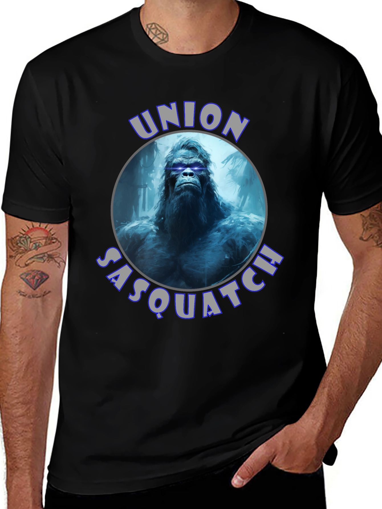Union Sasquatch Graphic Tee - Black