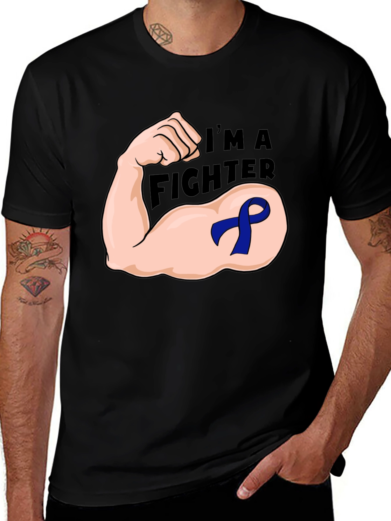 Variant 28 of I'm a Fighter Ribbon T-Shirt