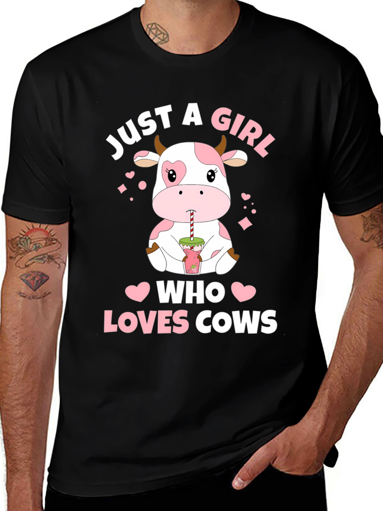 Variant 22 of Just a Girl Who Loves Cows T-Shirt