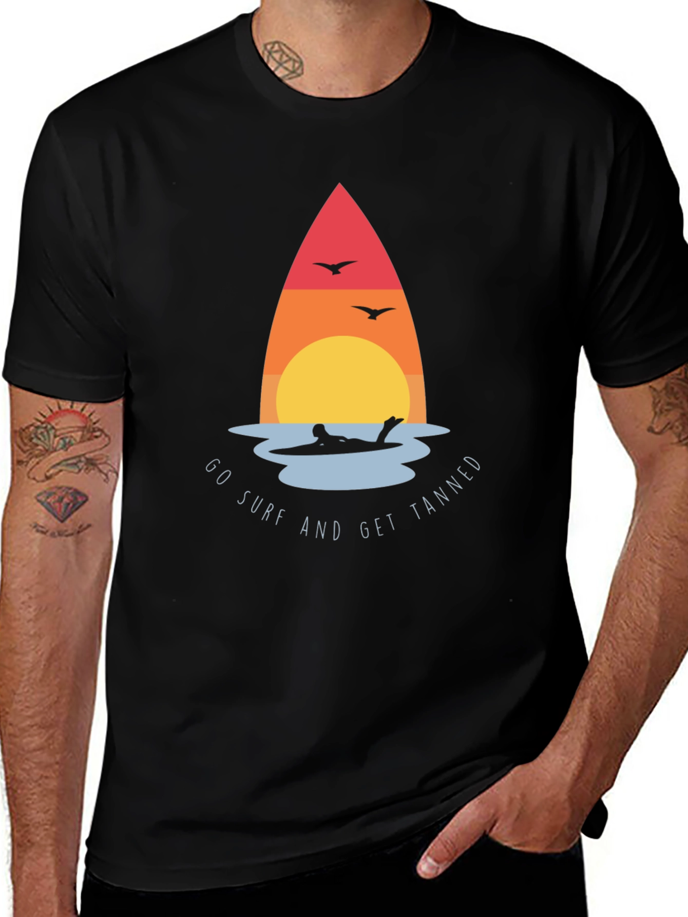 Variant 5 of Surf & Tan Graphic Tee - Relaxed Fit