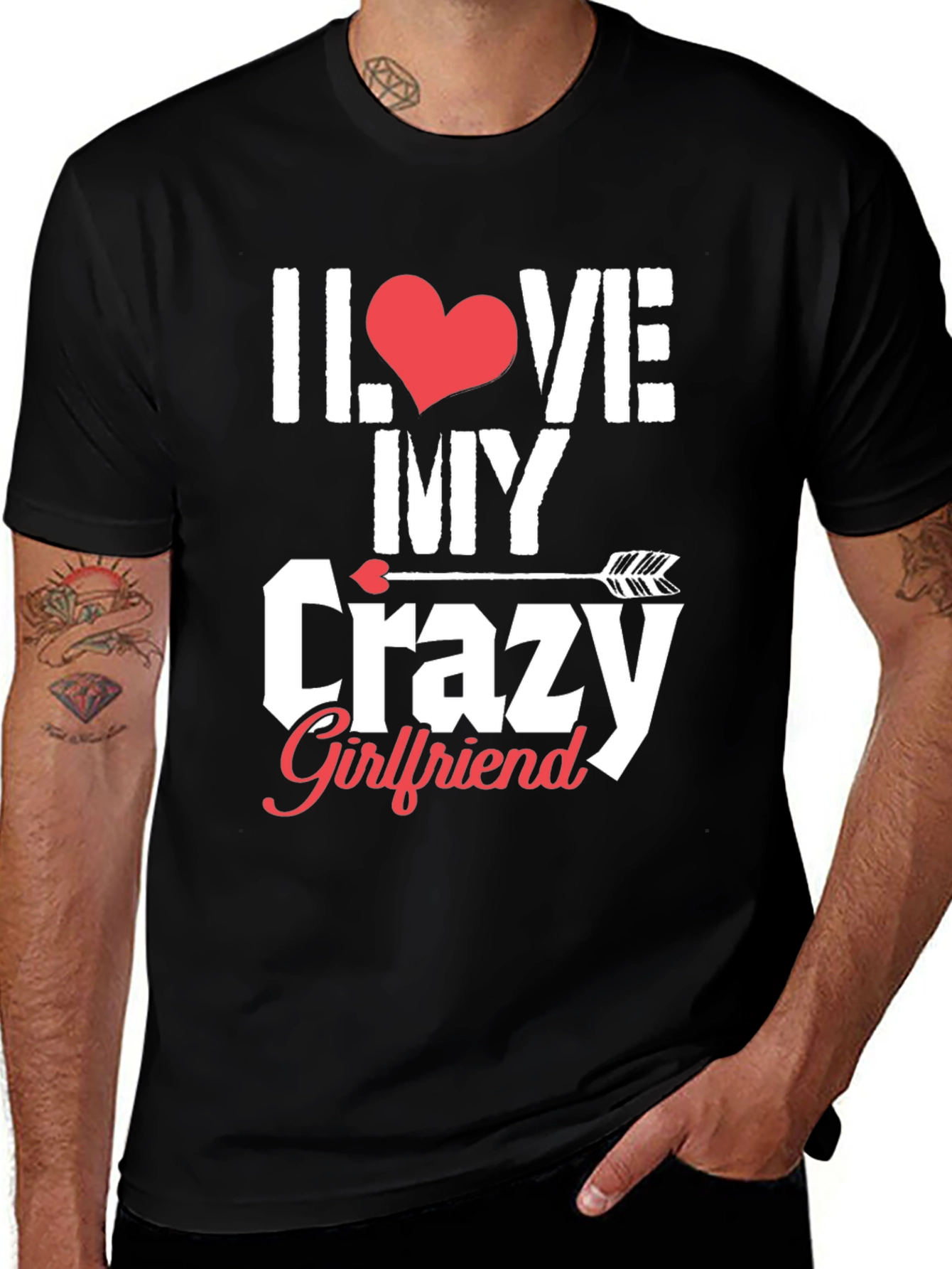 Variant 2 of I Love My Crazy Girlfriend Graphic T-Shirt