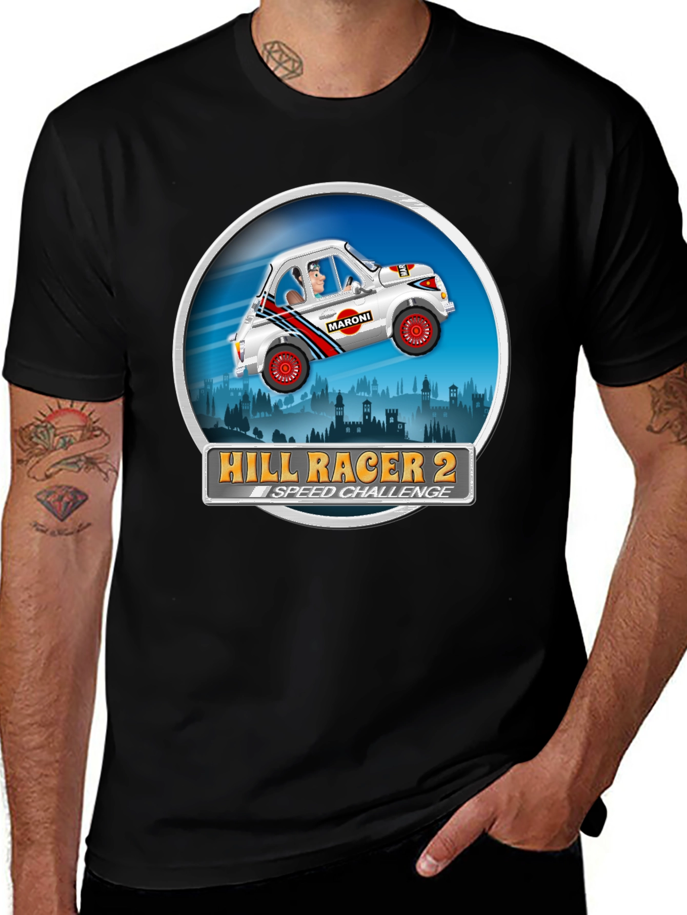 Hill Racer 2 T-Shirt - Speed Challenge Graphic Tee
