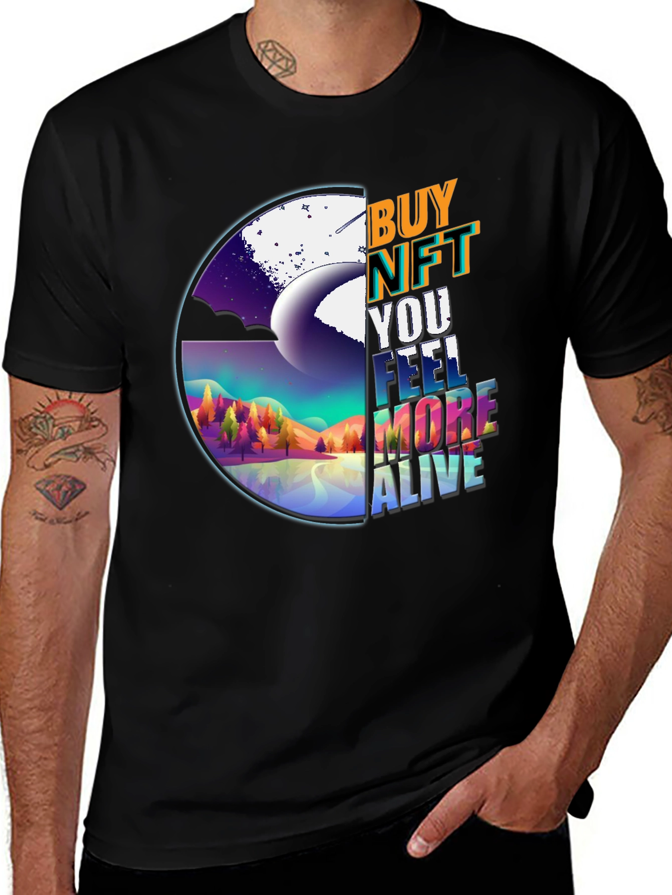 Buy NFT T-Shirt: Feel More Alive Graphic Tee