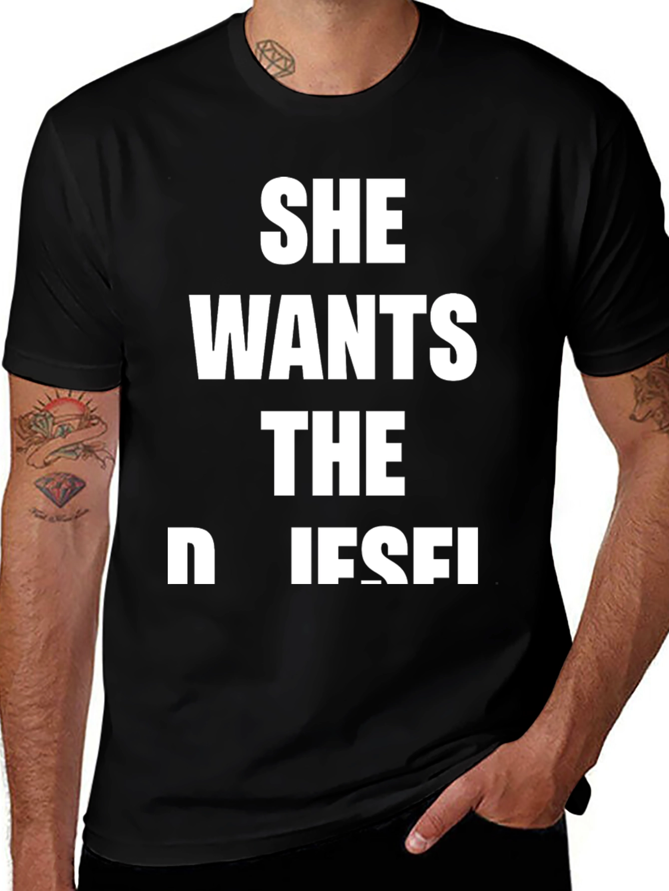 Variant 8 of She Wants The D Diesel Men's T-Shirt