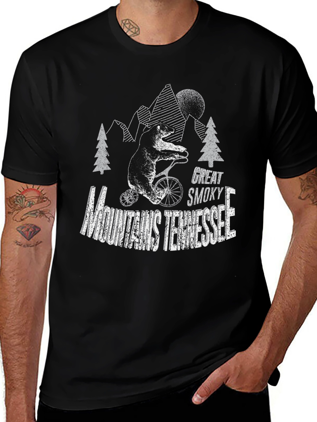 Variant 27 of Great Smoky Mountains Tennessee Bear T-Shirt