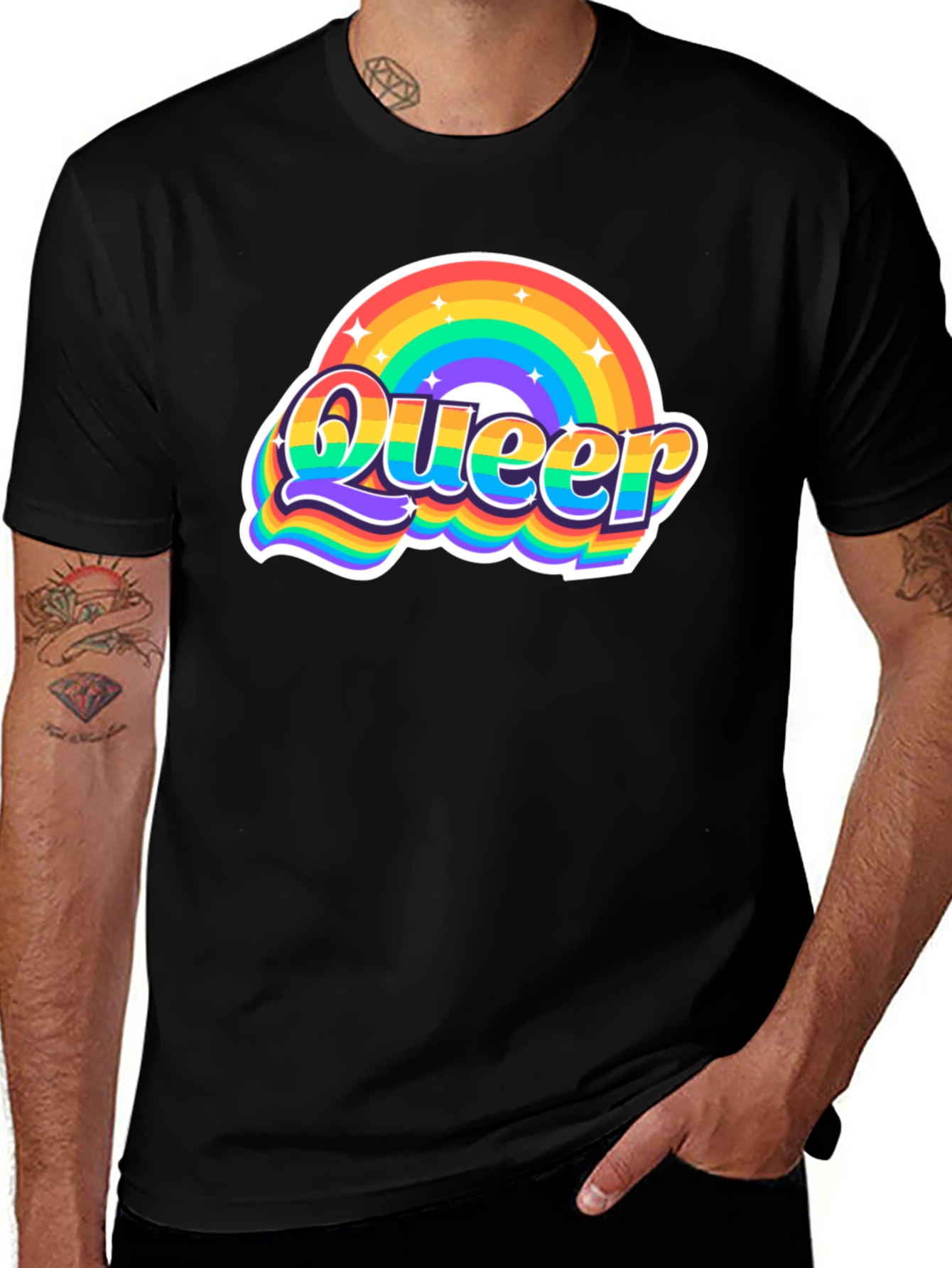 Variant 23 of Rainbow Queer Pride Graphic T-Shirt