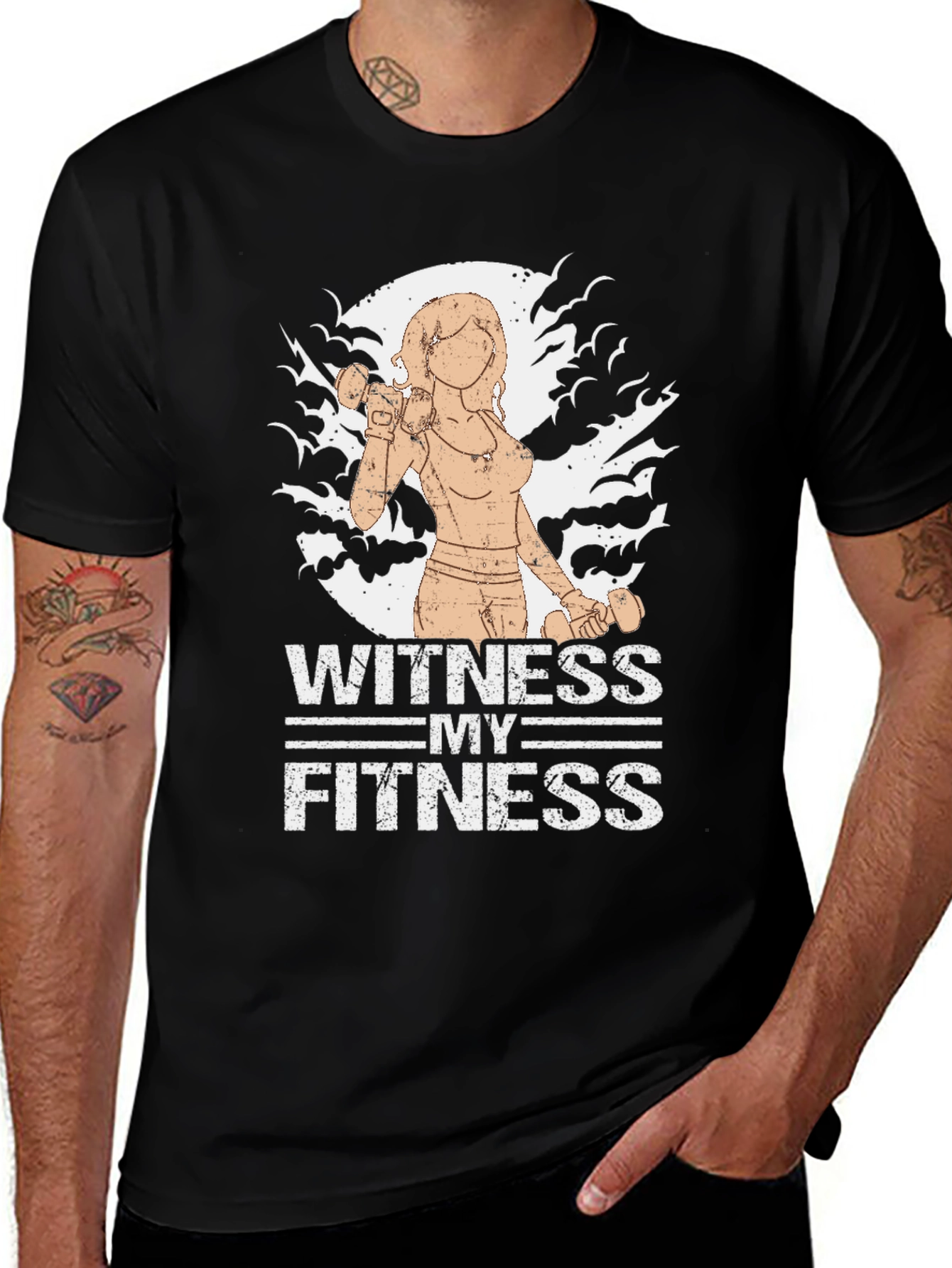 Variant 20 of Witness My Fitness Graphic T-Shirt