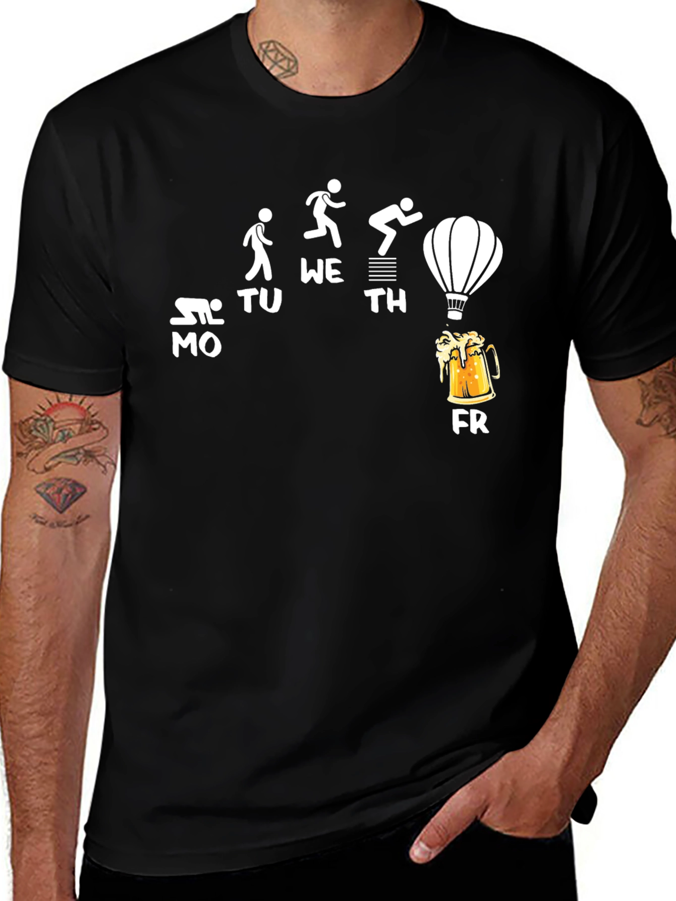 Variant 23 of Funny Friday Beer Run T-Shirt