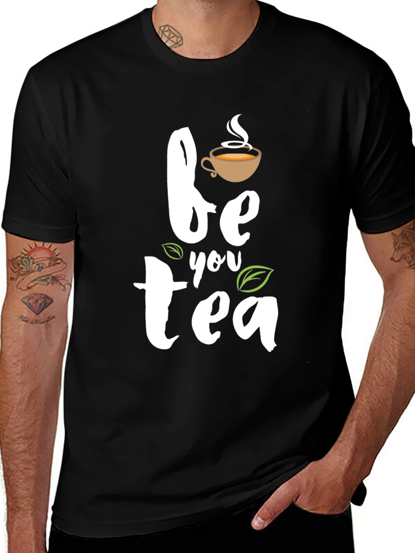 Variant 19 of Be You Tea Graphic Tee - Relaxed Fit T-Shirt