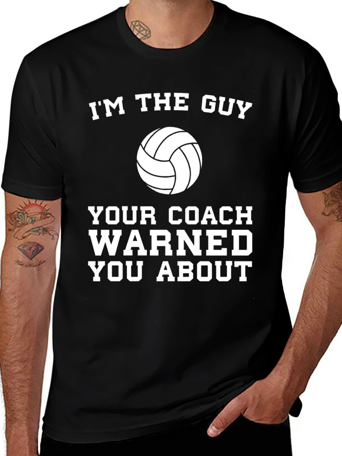 Variant 10 of Volleyball Coach Warning T-Shirt