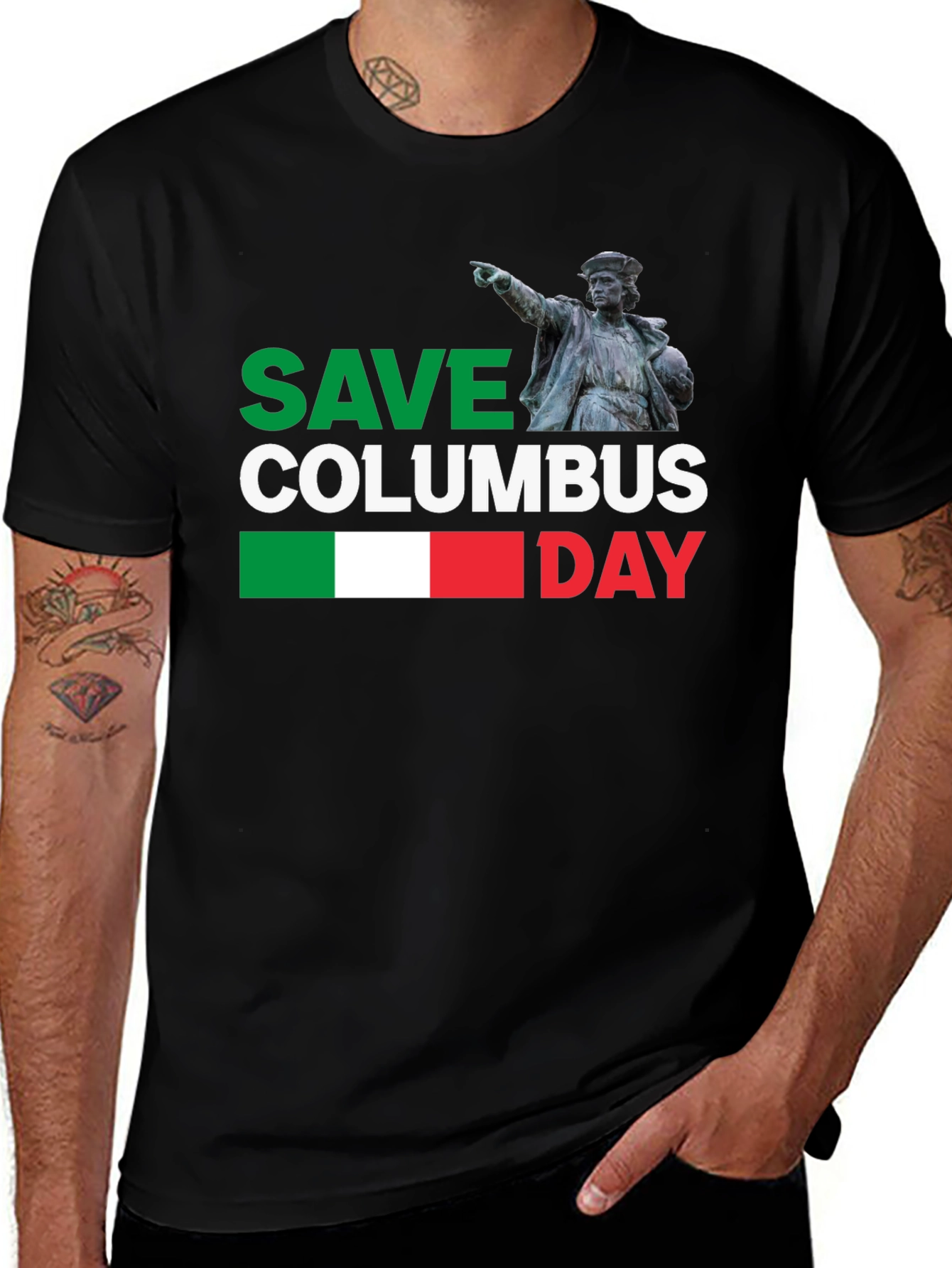 Save Columbus Day T-Shirt - Italian Pride