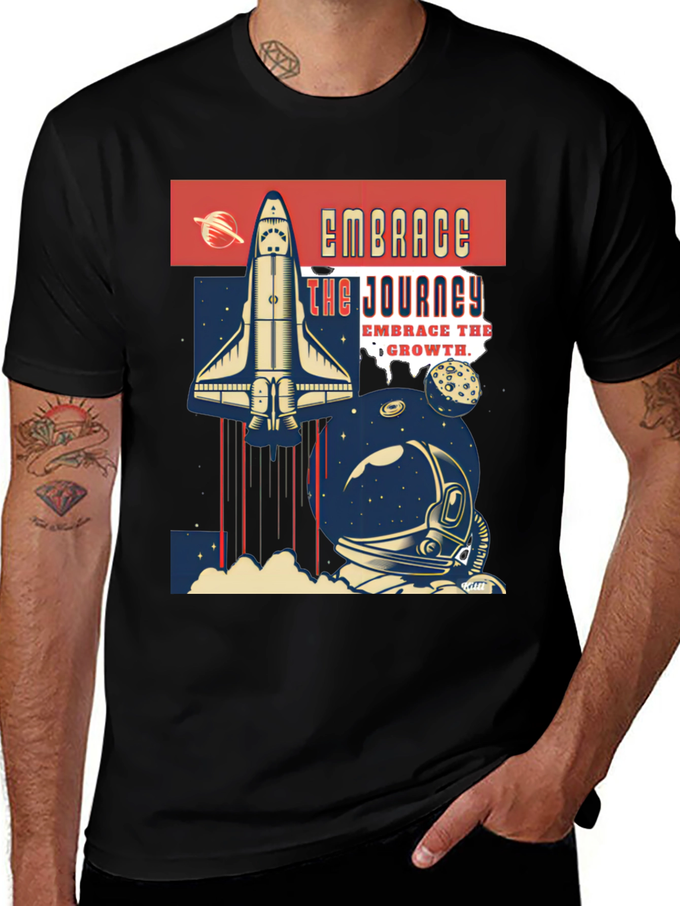 Variant 23 of Embrace the Journey Space T-Shirt