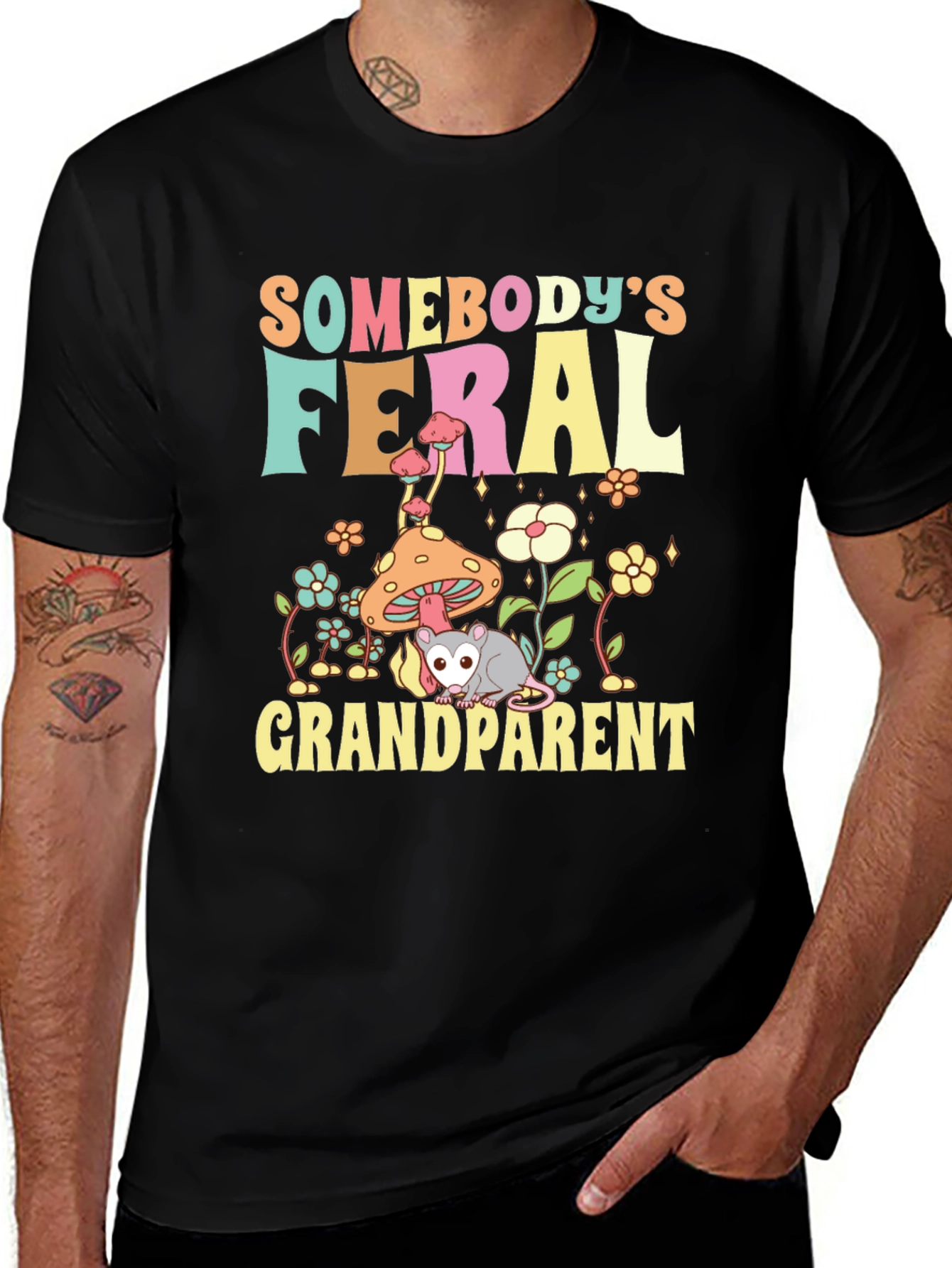 Variant 14 of Feral Grandparent Graphic Tee