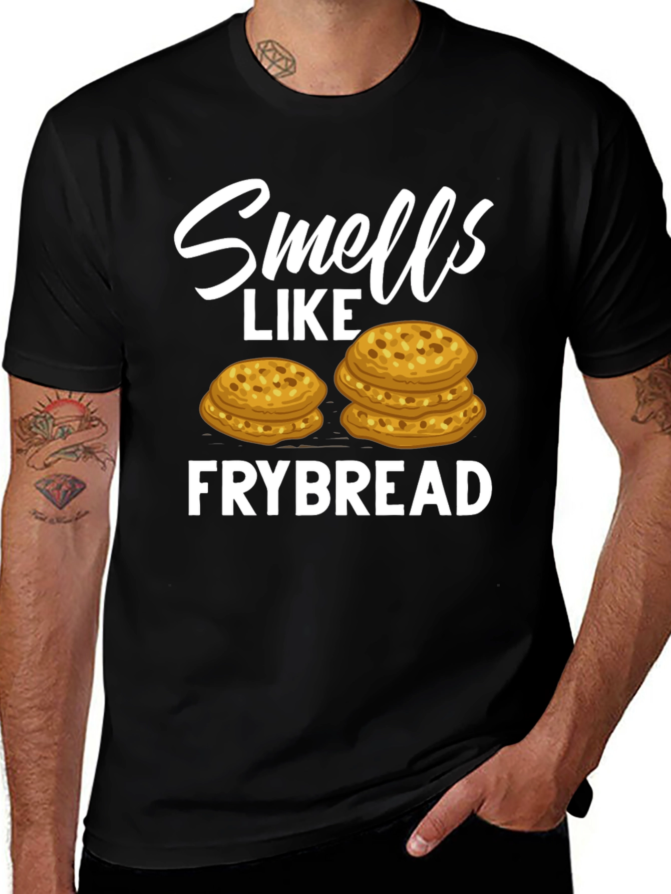 Variant 30 of Smells Like Frybread T-Shirt Funny Foodie Tee