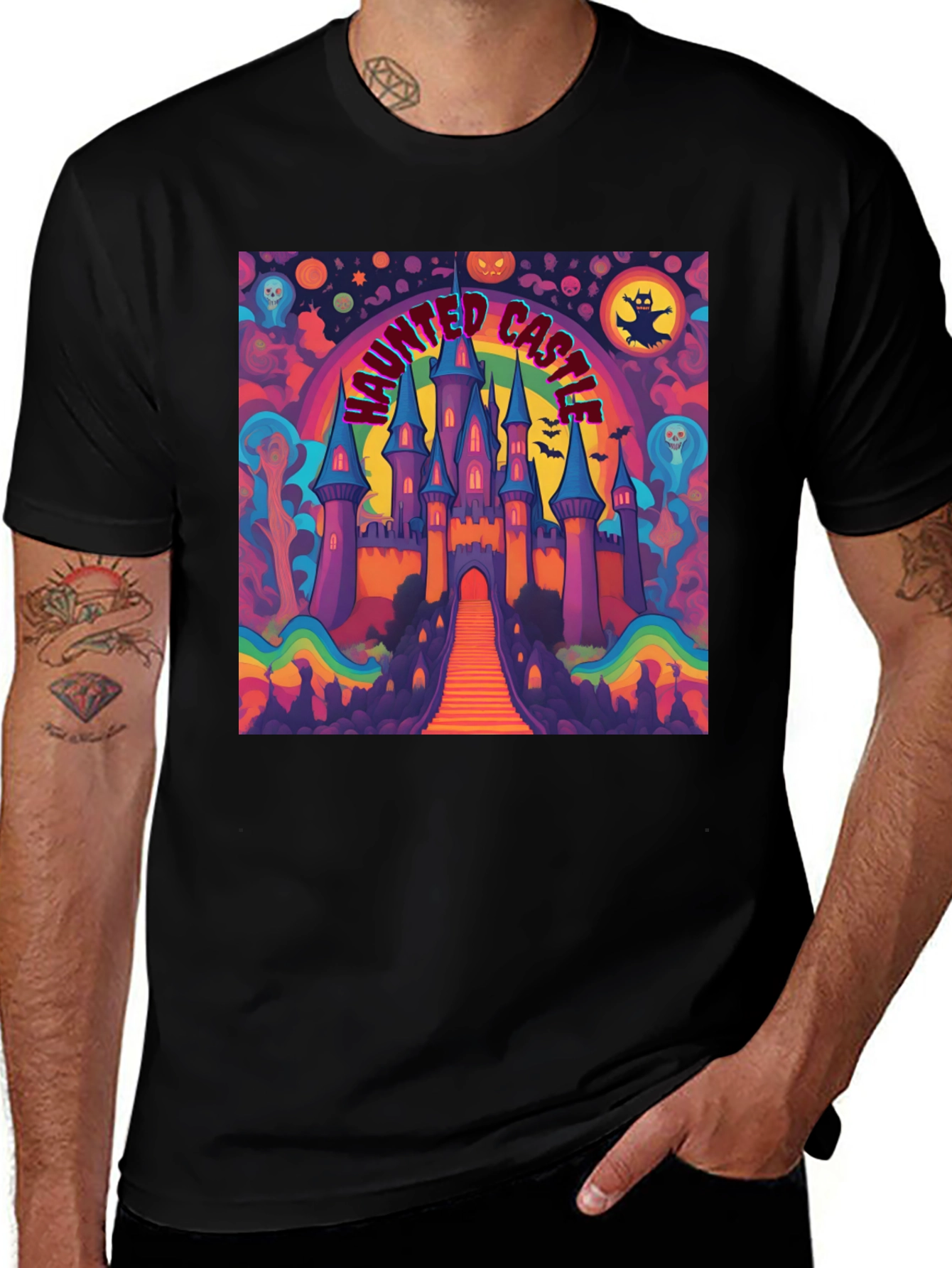 Variant 19 of Haunted Castle Graphic Tee