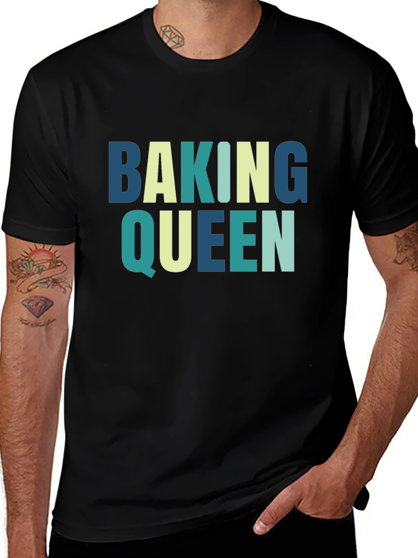 Variant 16 of Baking Queen Graphic Tee - Novelty T-Shirt for Baking Lovers