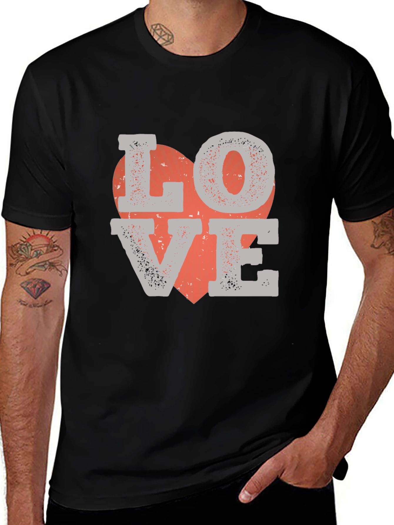 Love Graphic Print T-Shirt - Valentine's Day Tee