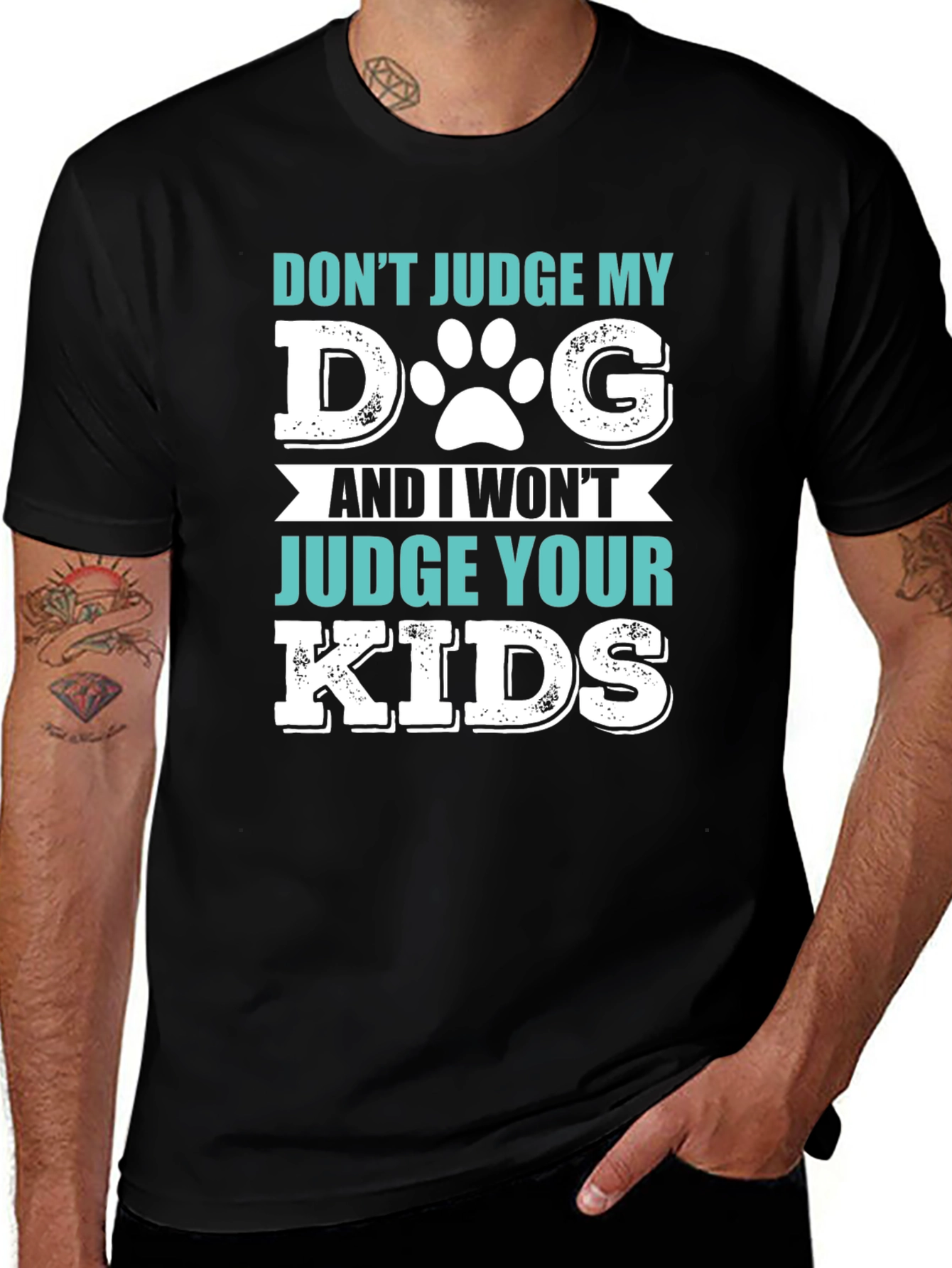 Variant 10 of Don't Judge My Dog Graphic T-Shirt