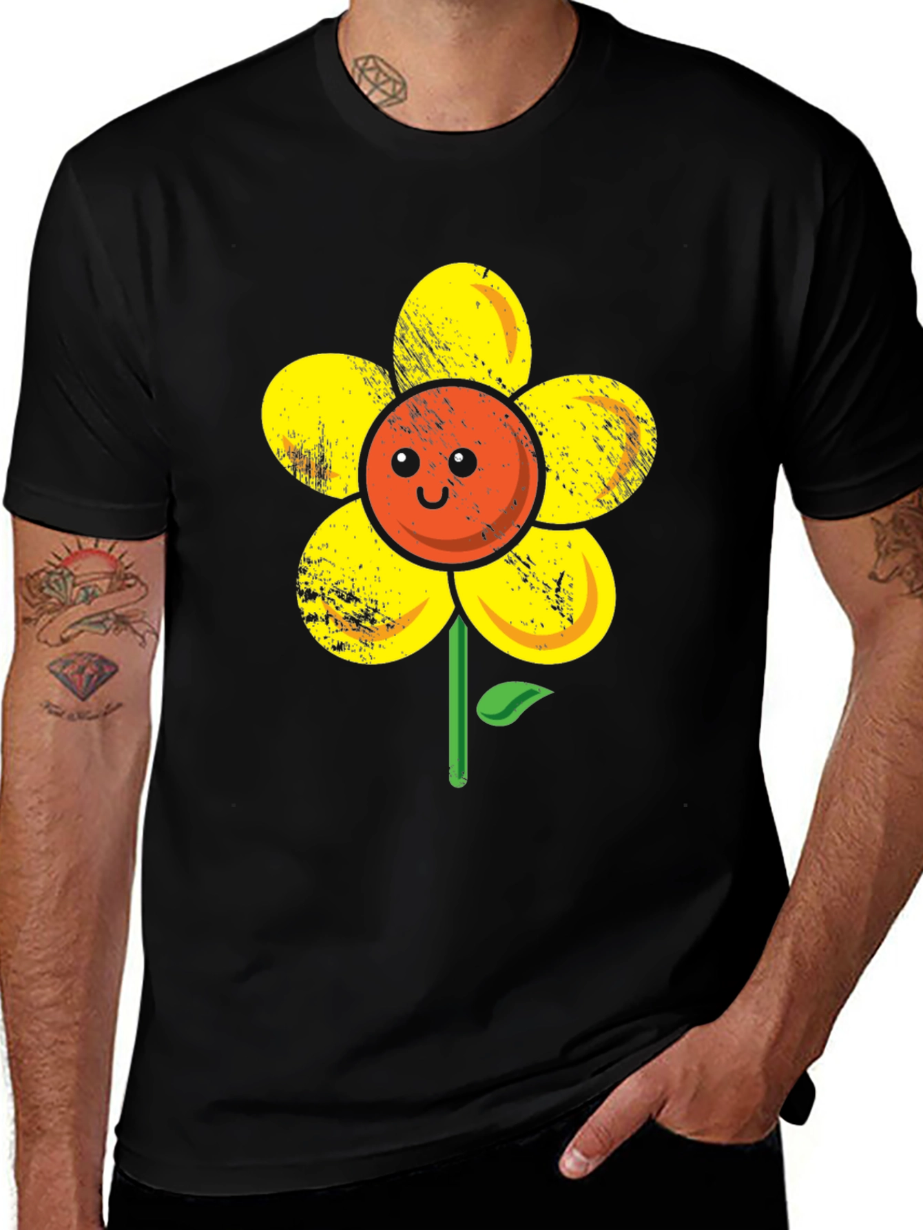 Variant 5 of Happy Flower Graphic T-Shirt