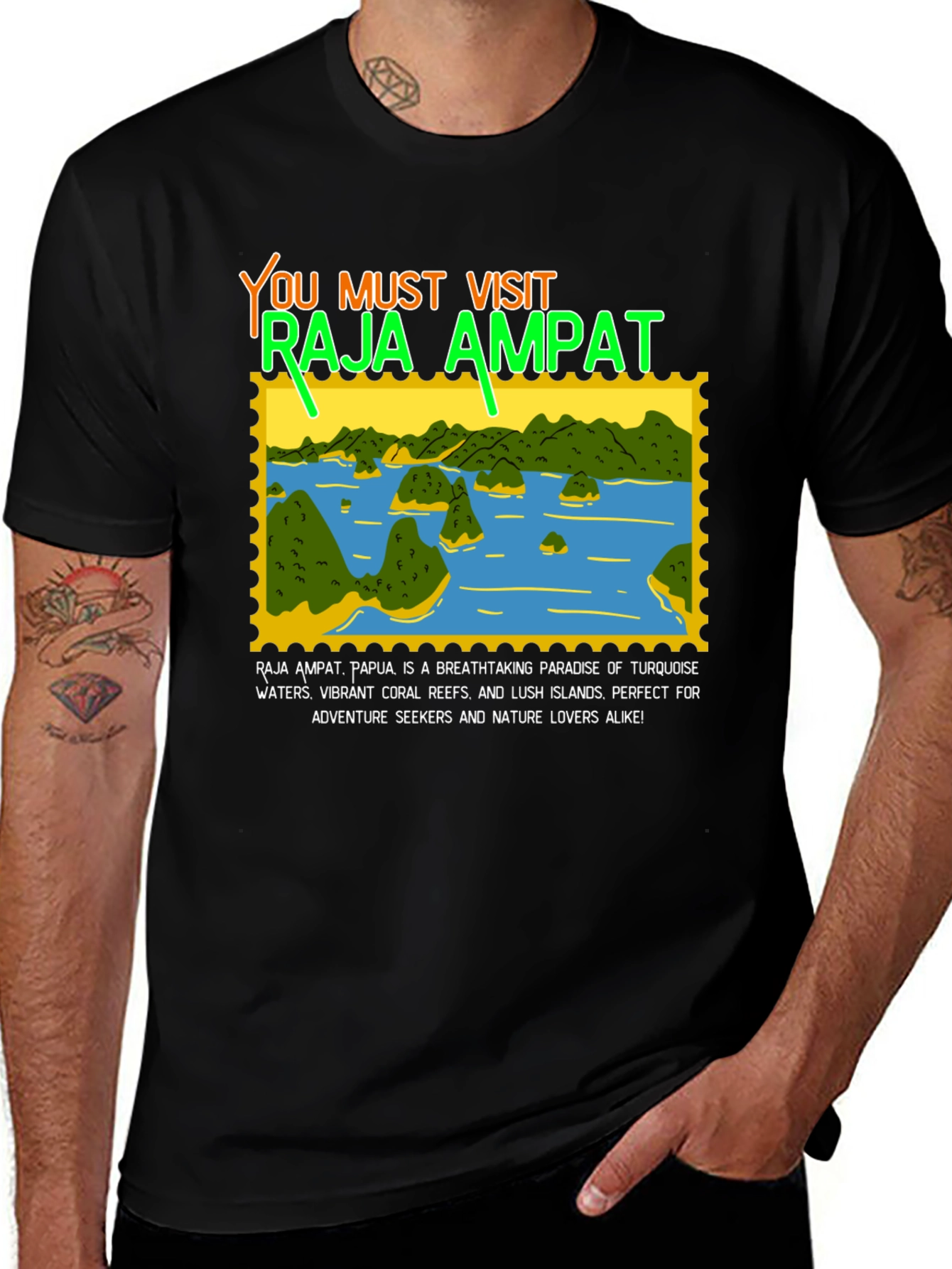 Raja Ampat Paradise Graphic Tee - Adventure Awaits!