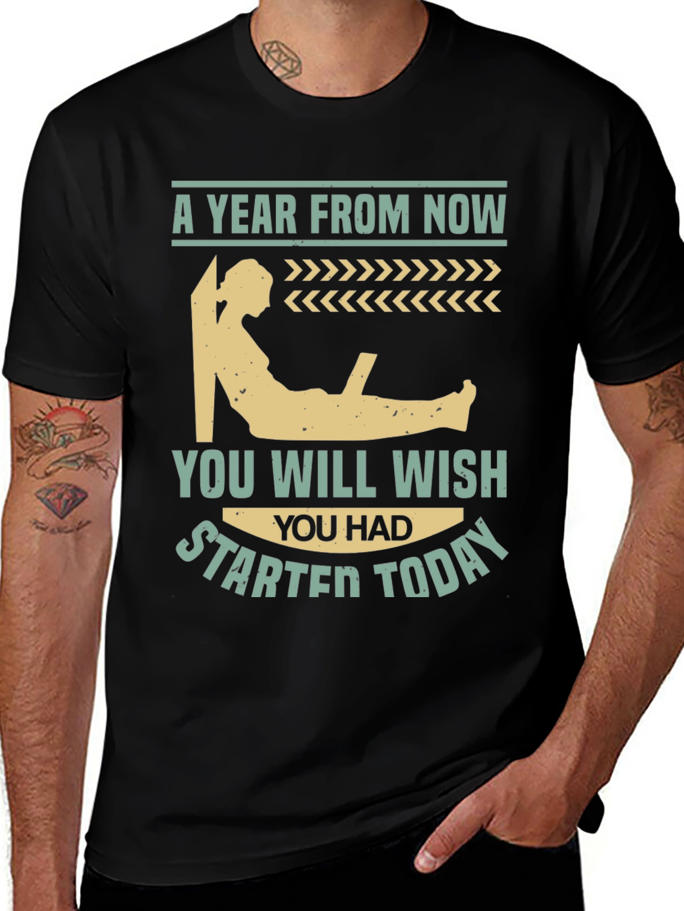 Variant 24 of Motivational T-Shirt - Start Today