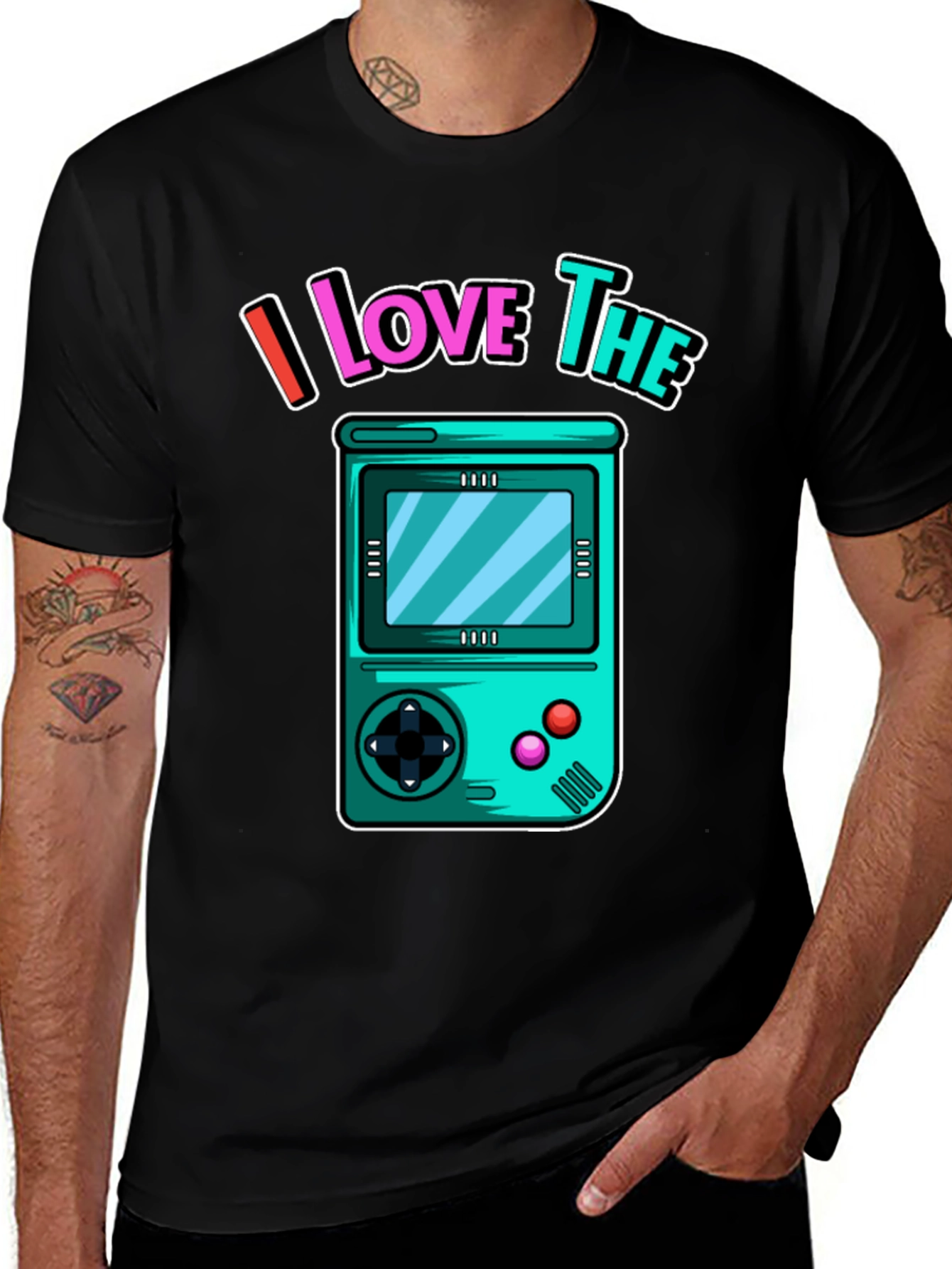Variant 27 of I Love The 8-Bit Gaming T-Shirt