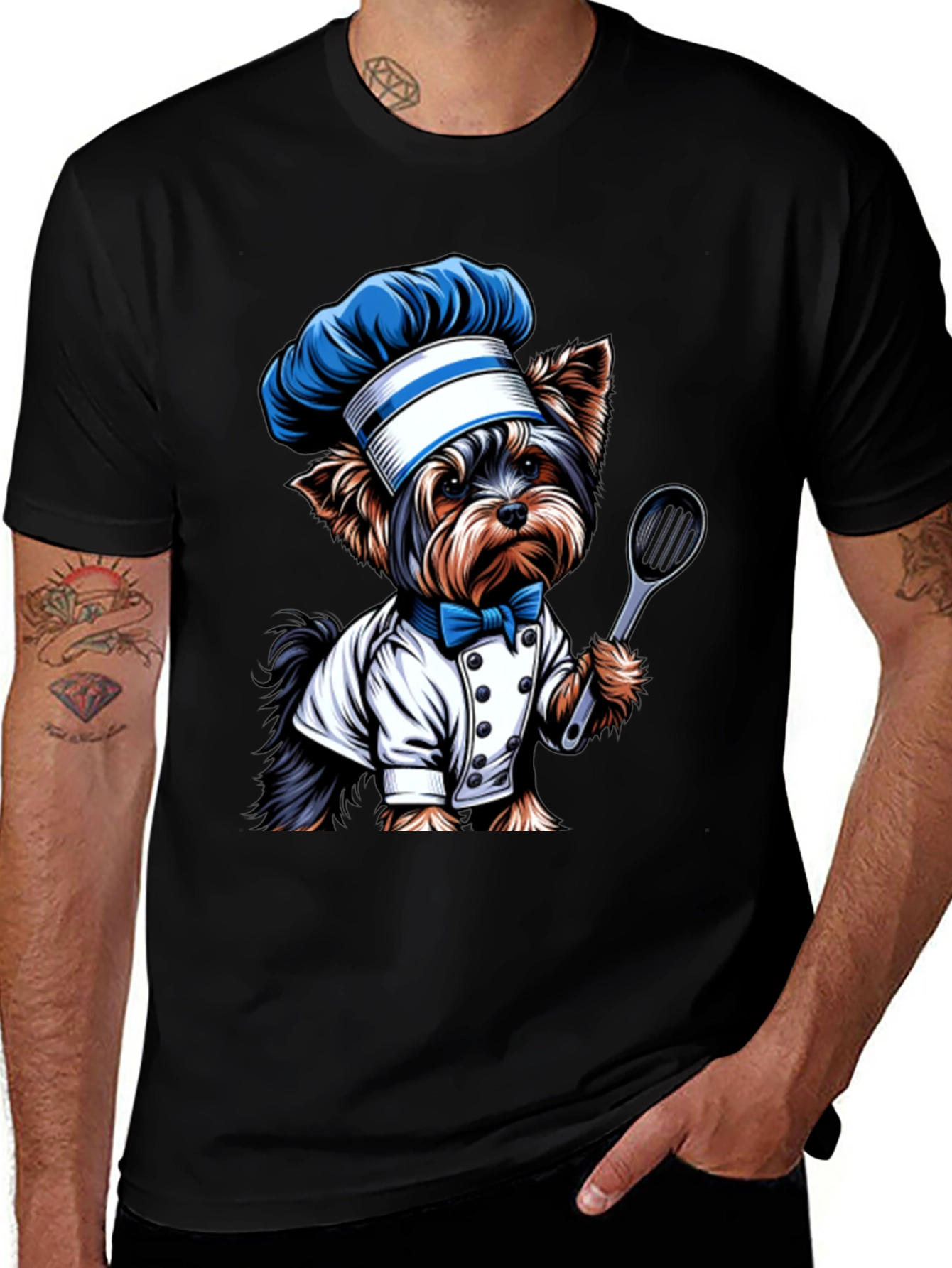 Variant 10 of Dog Chef T-Shirt - Cute Cartoon Design