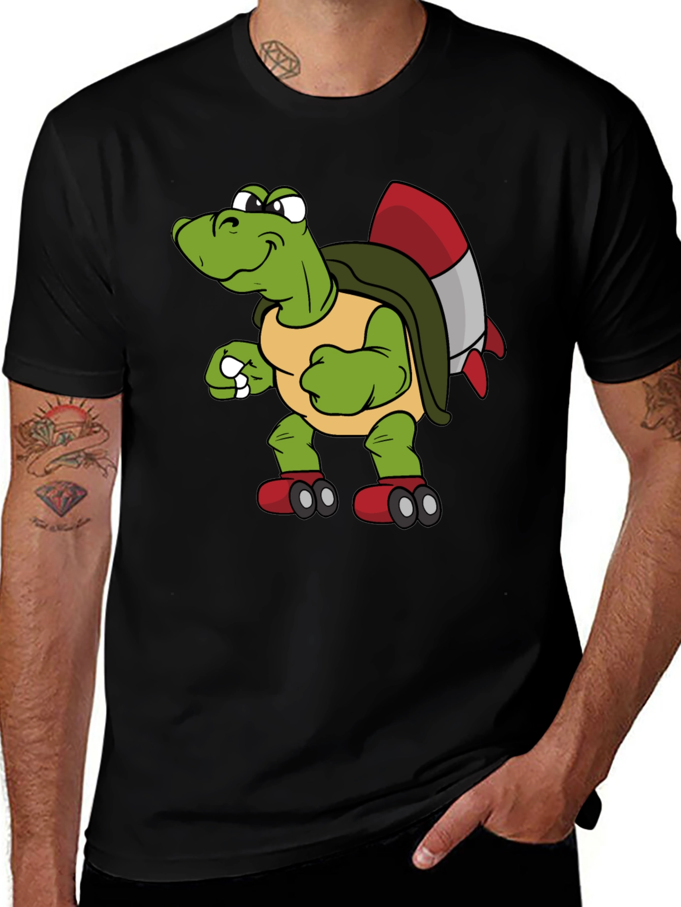 Variant 17 of Turtle Rocket Shirt - Unique Cartoon Tee