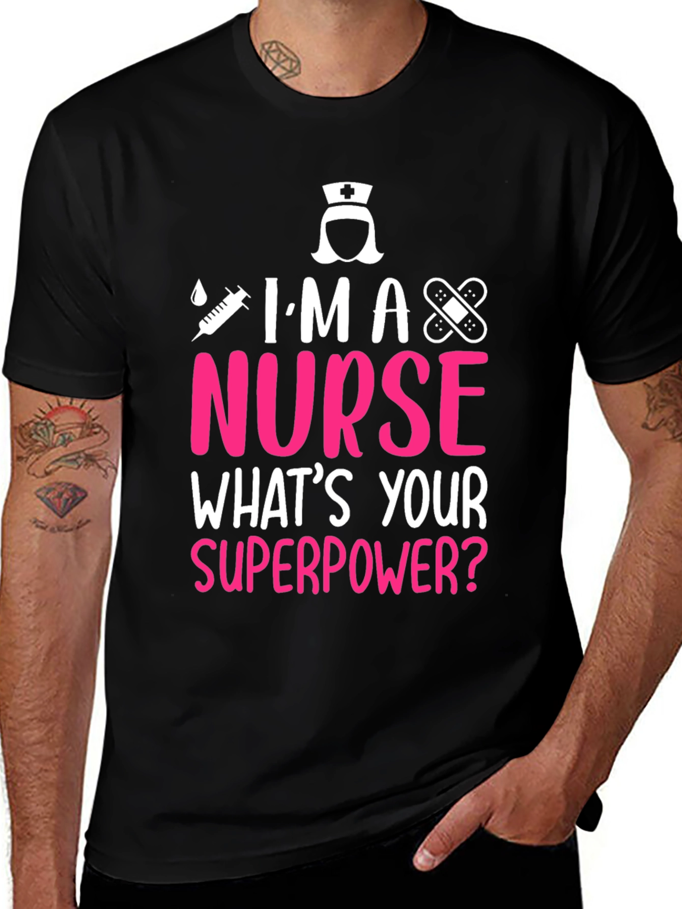 Variant 17 of I'm a Nurse T-Shirt - Superpower Tee