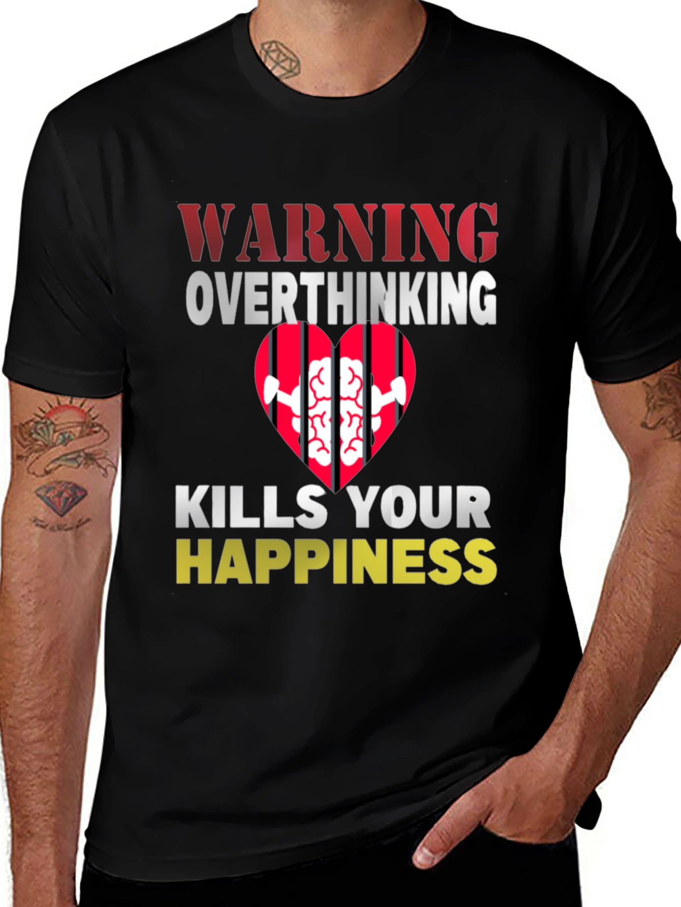 Warning Overthinking Kills Your Happiness T-Shirt