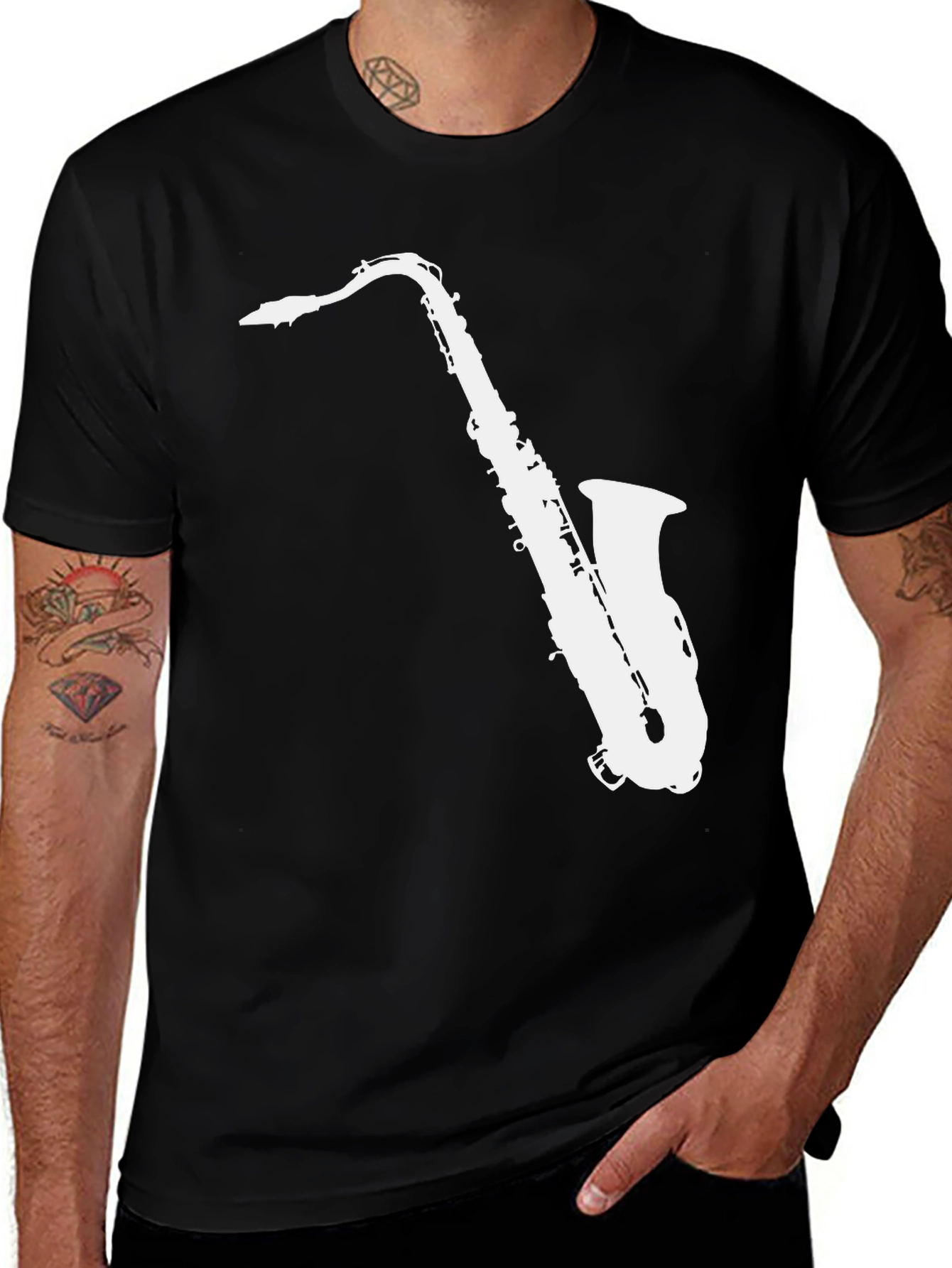 Variant 6 of Saxophone Graphic Tee - Cool Music Lover T-Shirt