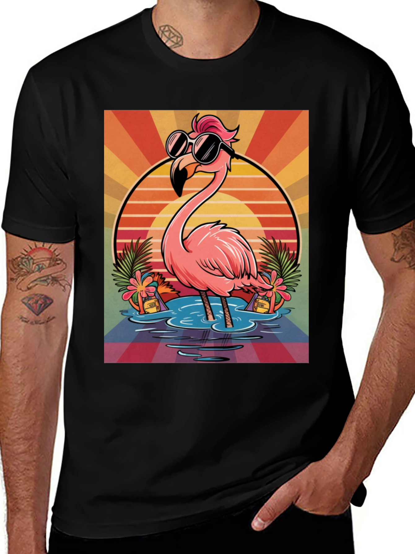 Variant 9 of Cool Flamingo T-Shirt