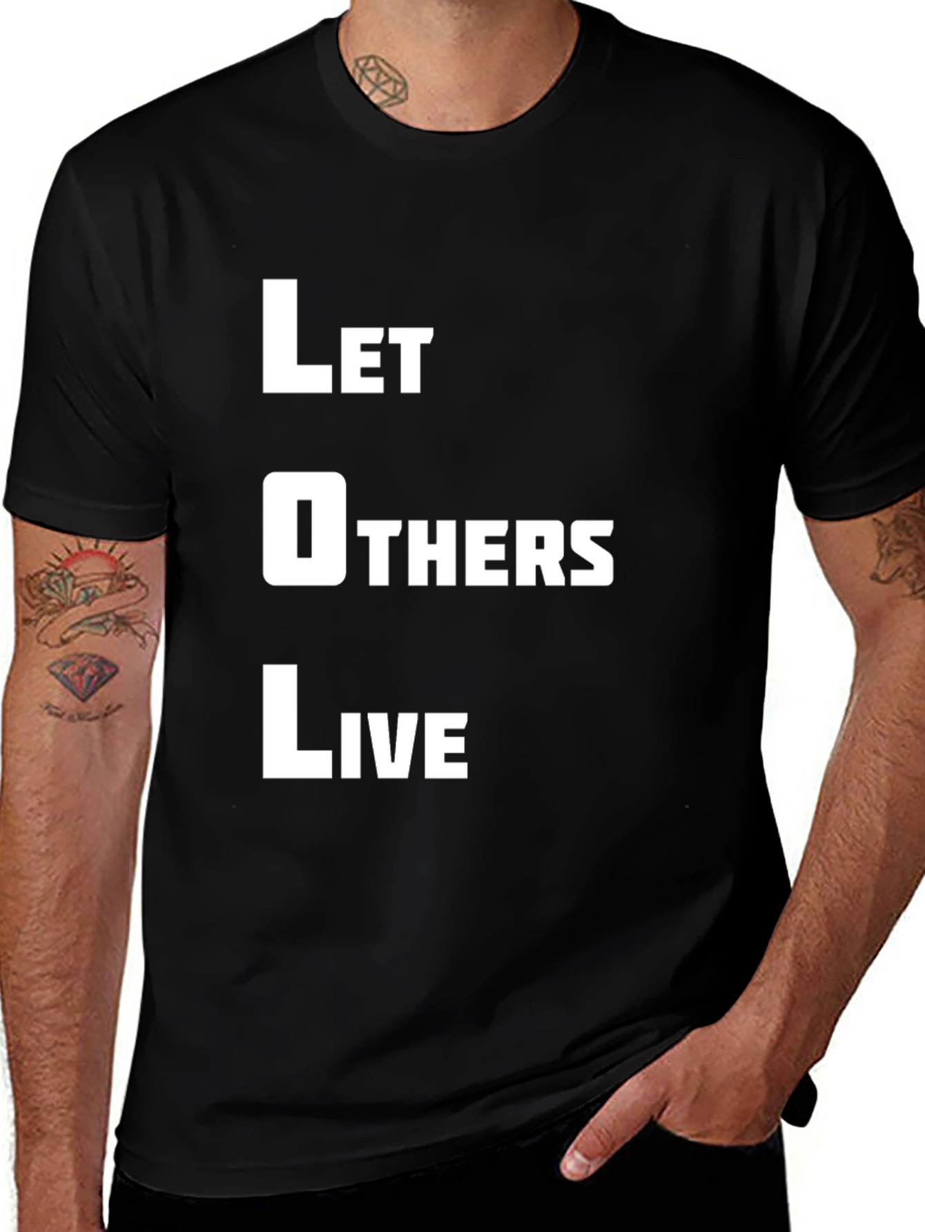 Variant 12 of Let Others Live Black T-Shirt
