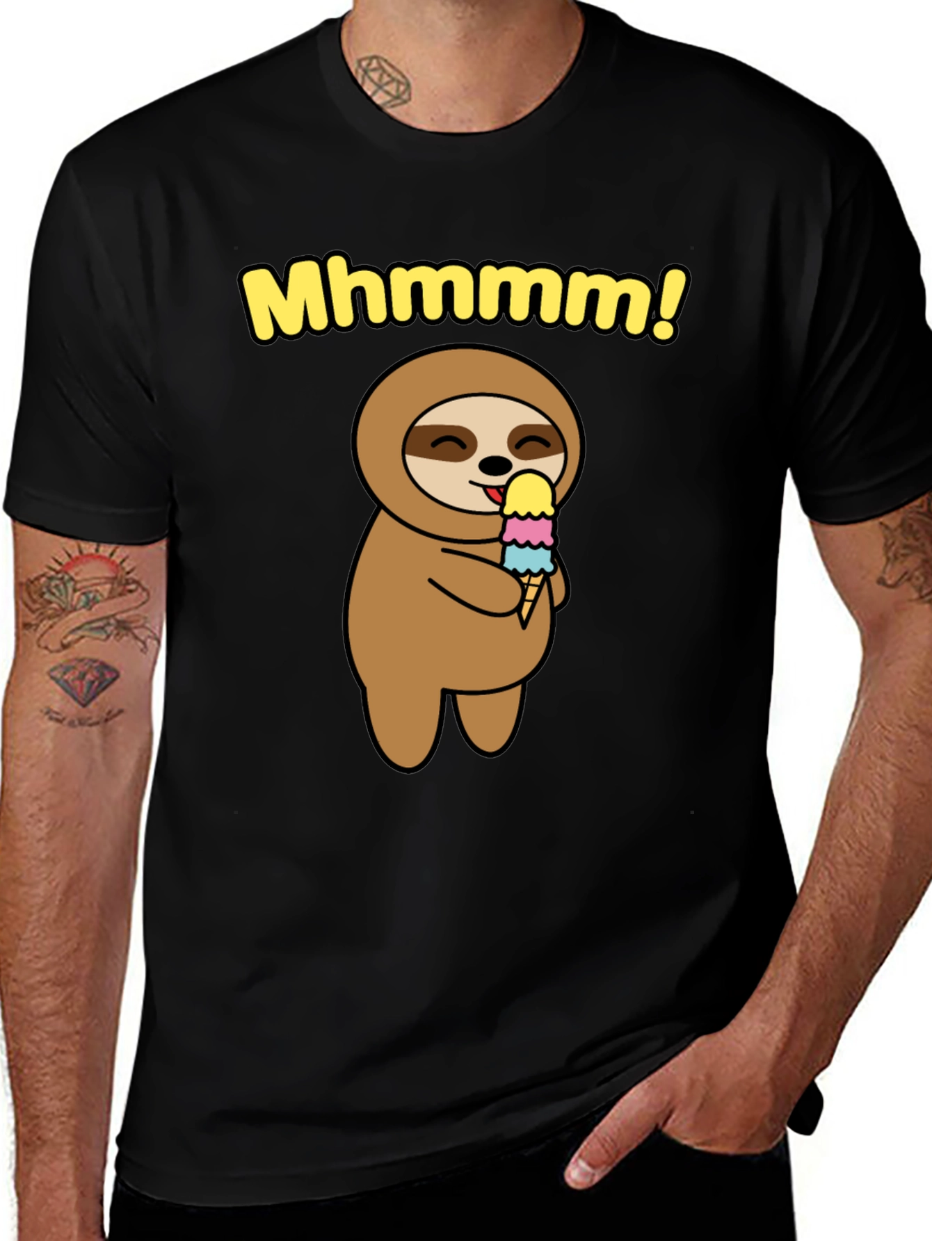 Variant 12 of Sloth Ice Cream T-Shirt - Cute & Comfy