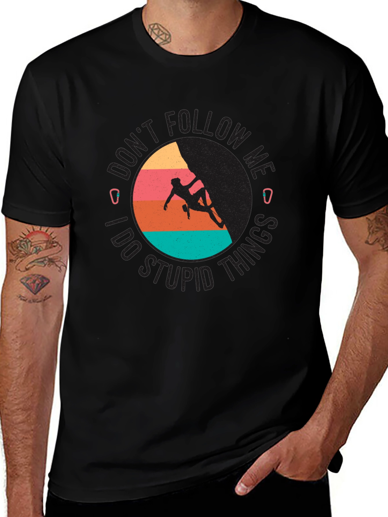 Variant 15 of Don't Follow Me T-Shirt Climbing