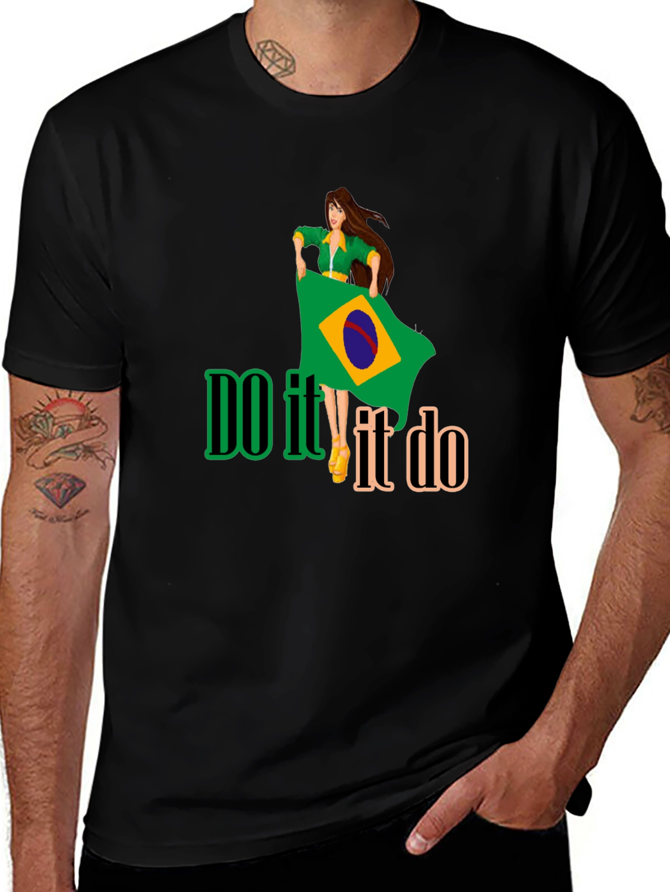 Variant 18 of Brazil Fan T-Shirt - Do It!
