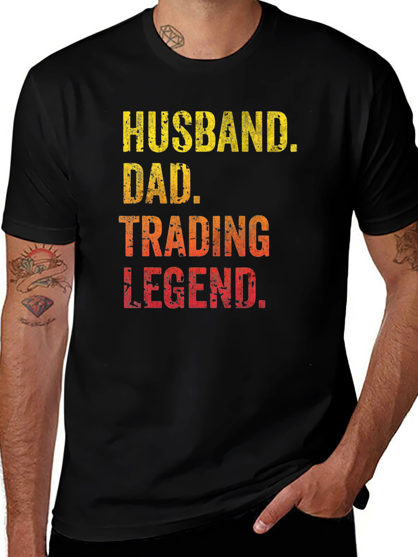 Variant 19 of Husband Dad Trading Legend Graphic T-Shirt