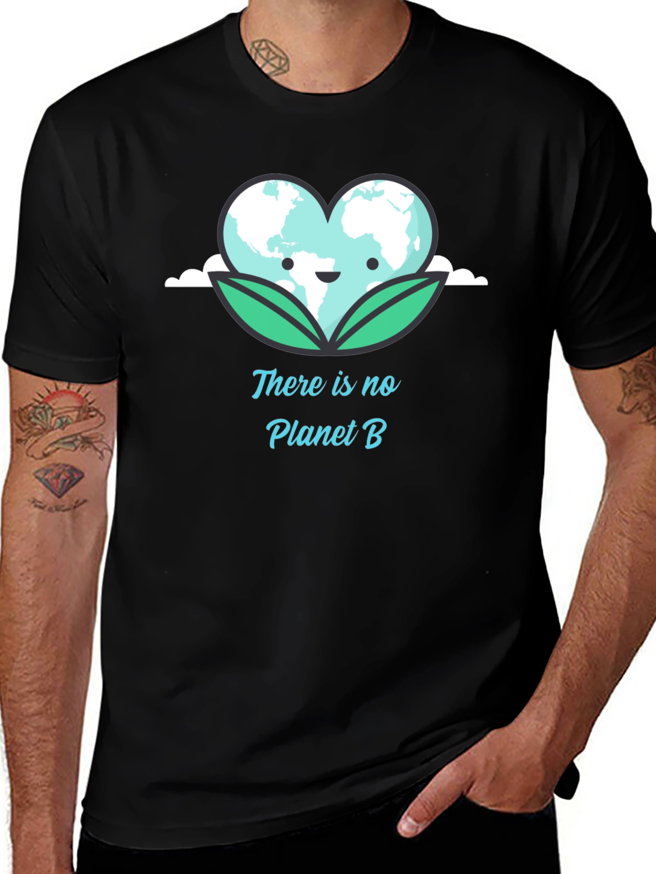 Variant 26 of No Planet B Earth Heart T-Shirt