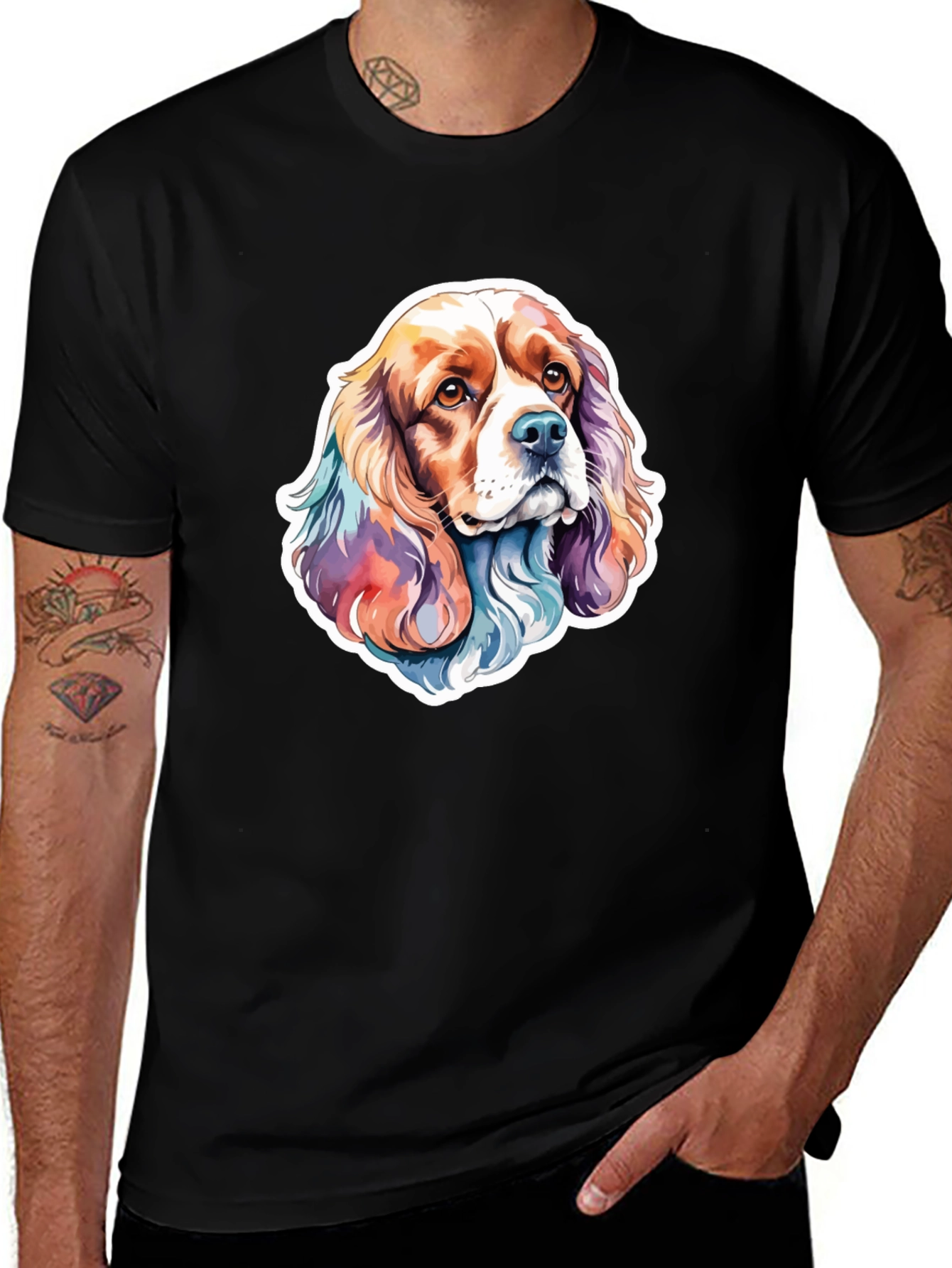 Variant 19 of Dog Breed Artistic Graphic T-Shirt