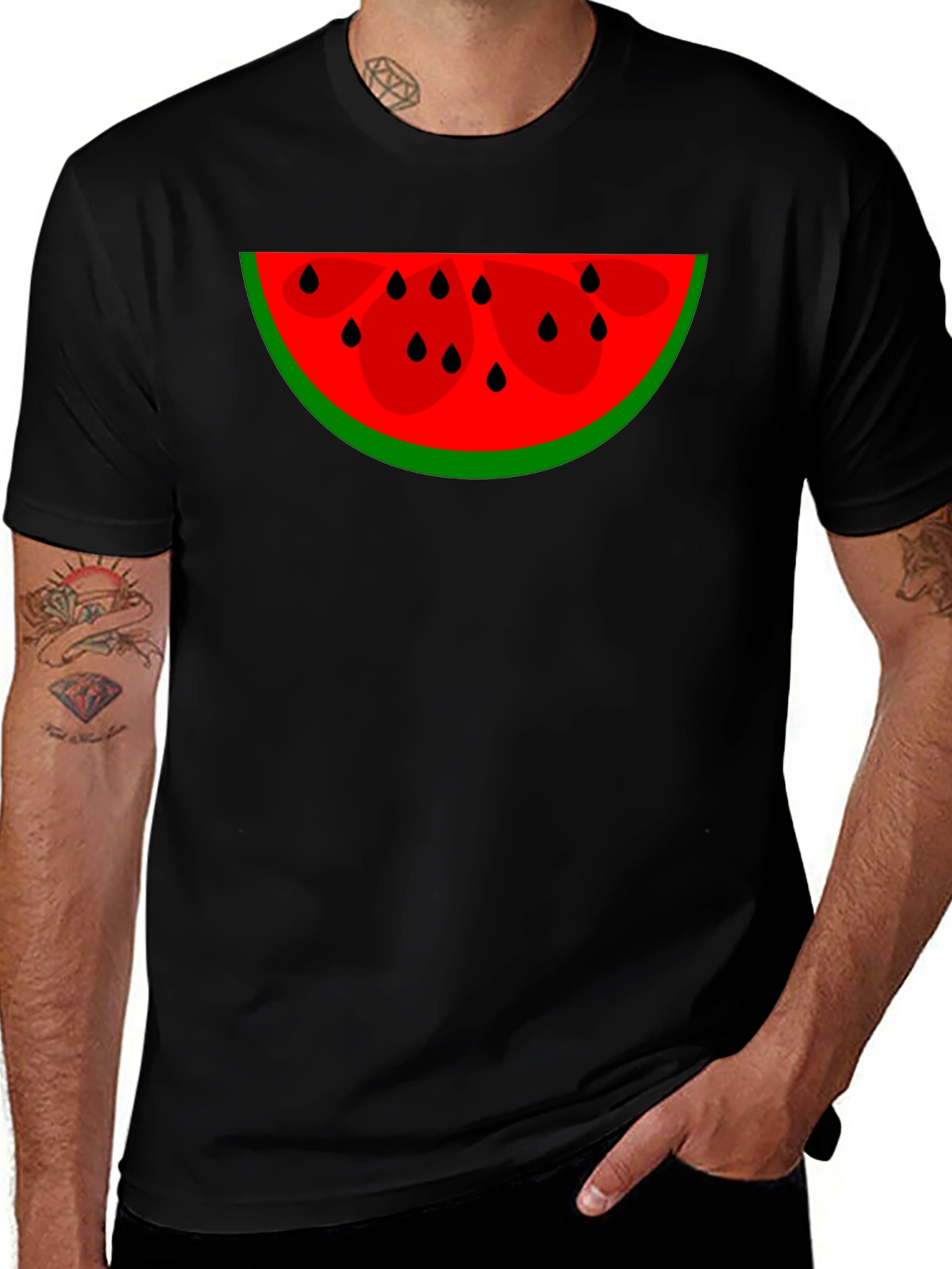 Variant 17 of Watermelon Slice Graphic Tee - Summer Fun!