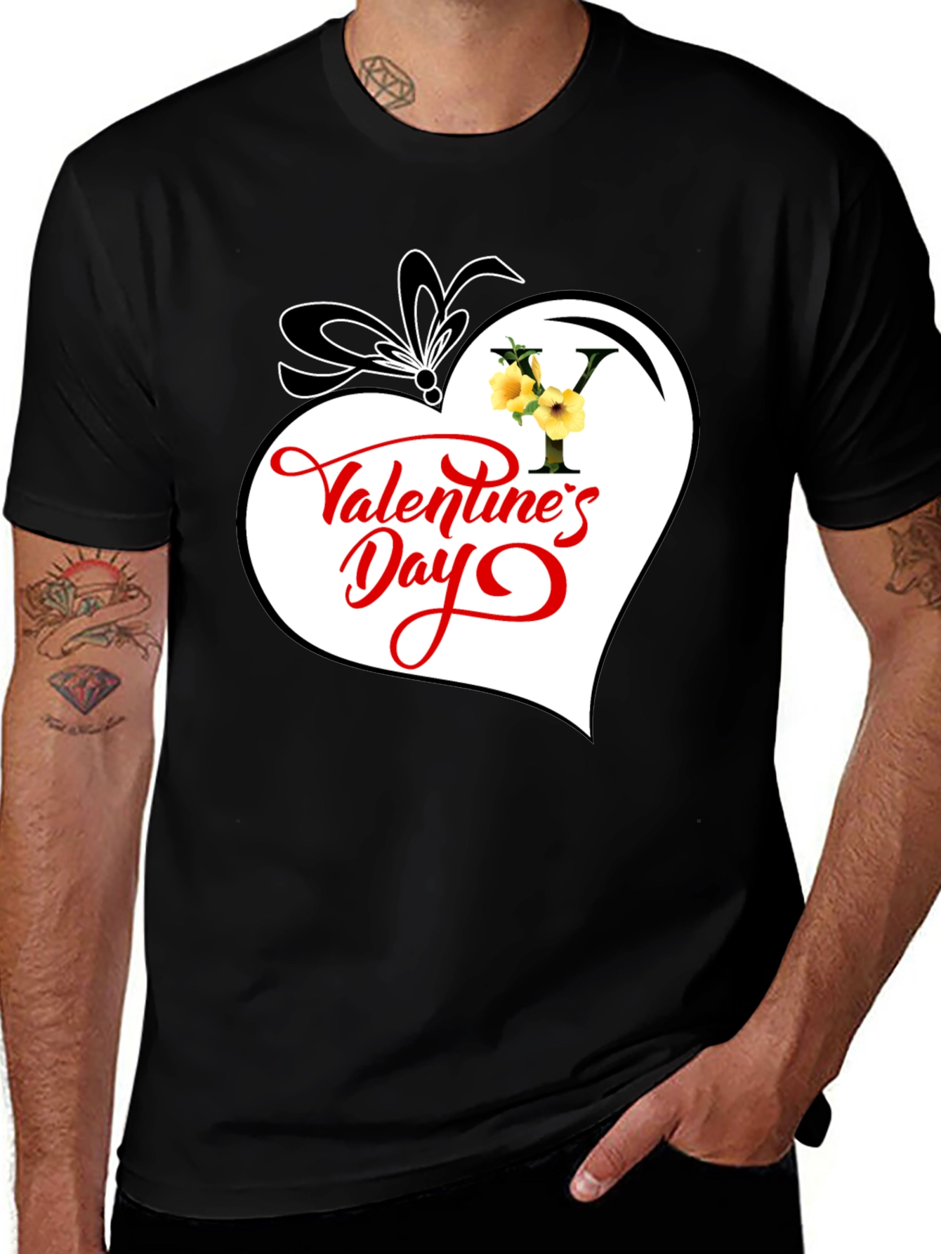 Valentine's Day Heart Graphic T-Shirt