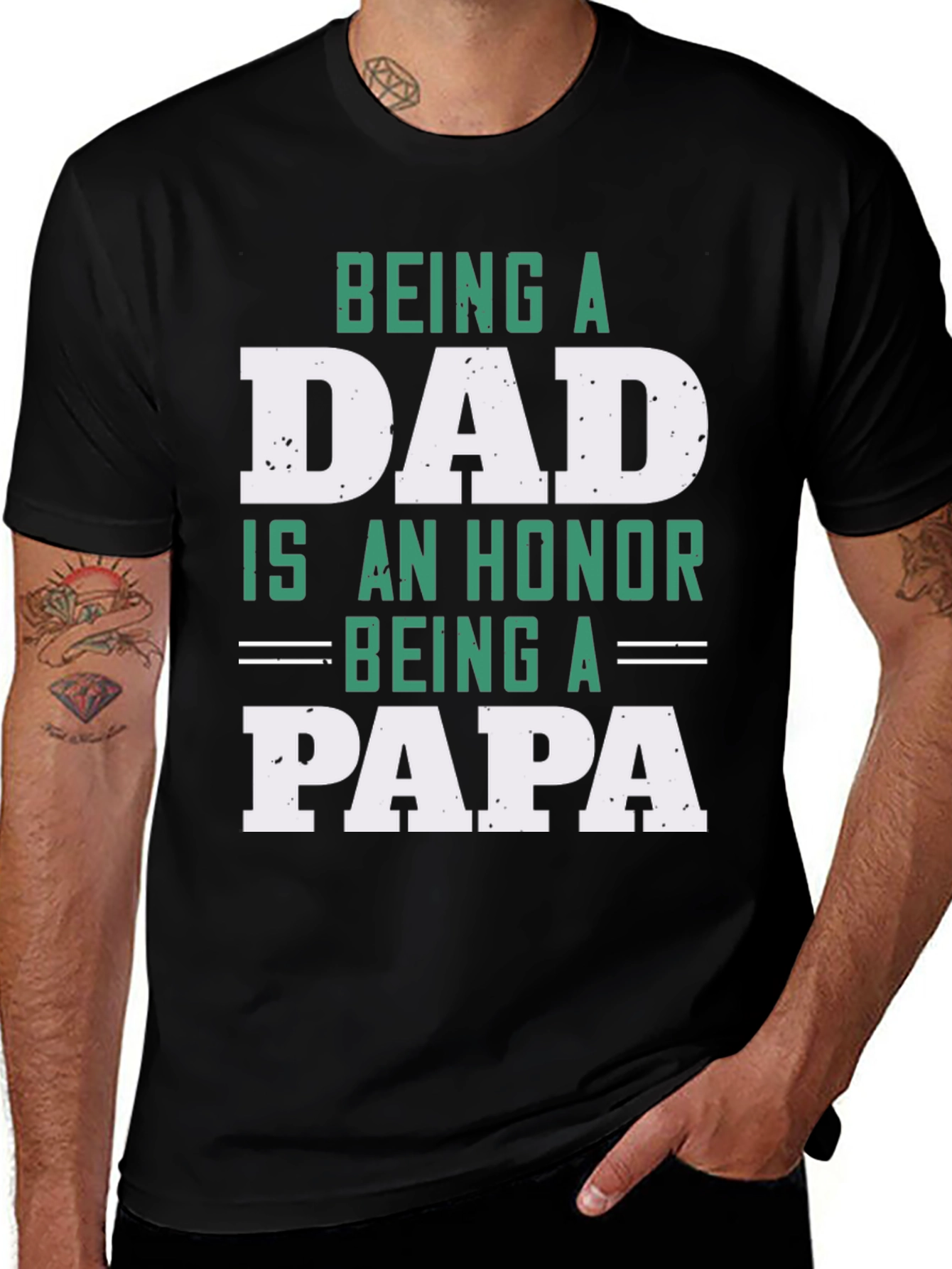 Variant 22 of Being a Dad is an Honor, Being a Papa T-Shirt