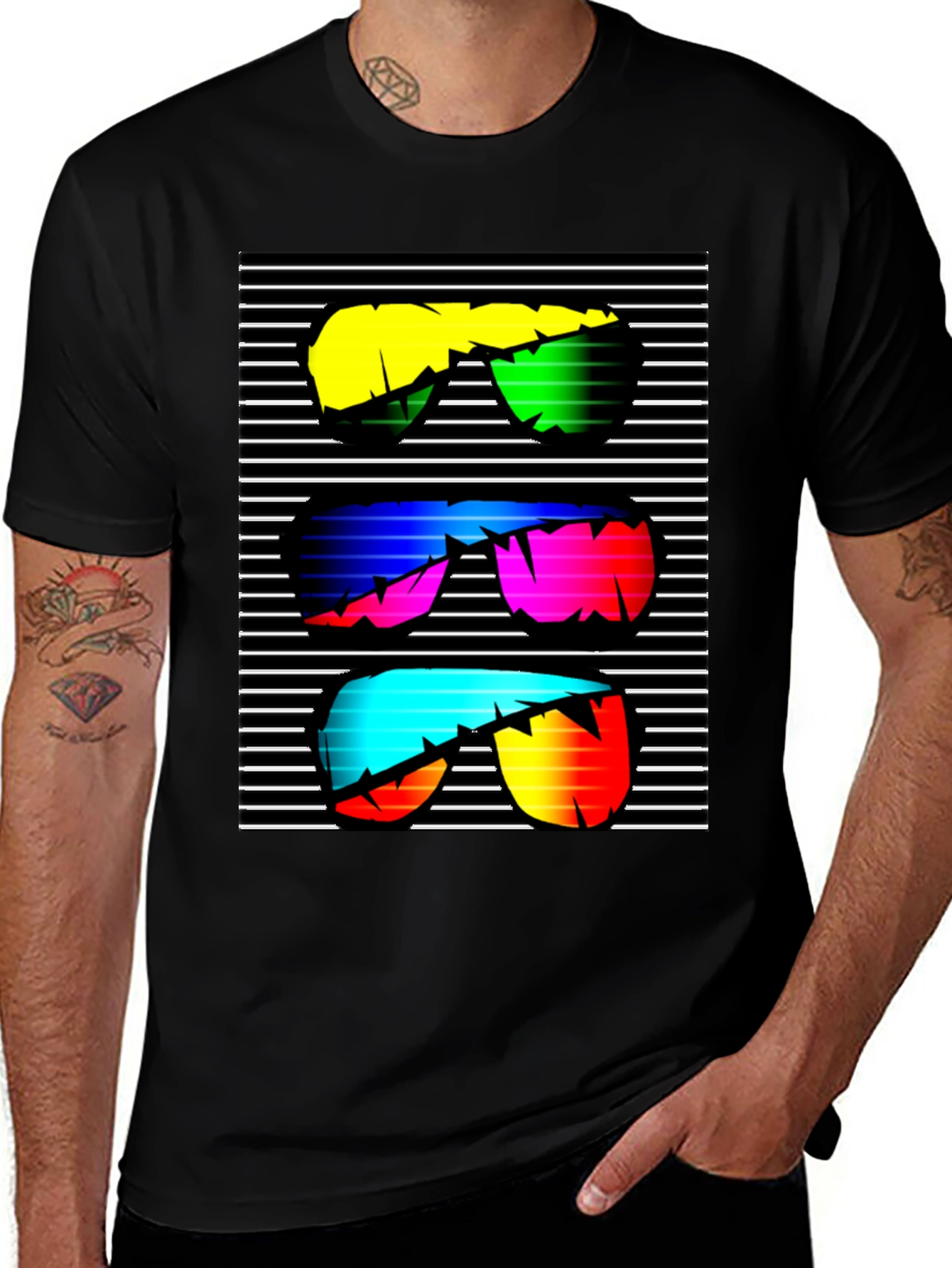Variant 7 of Retro Sunglasses T-Shirt - Bold 80s Style