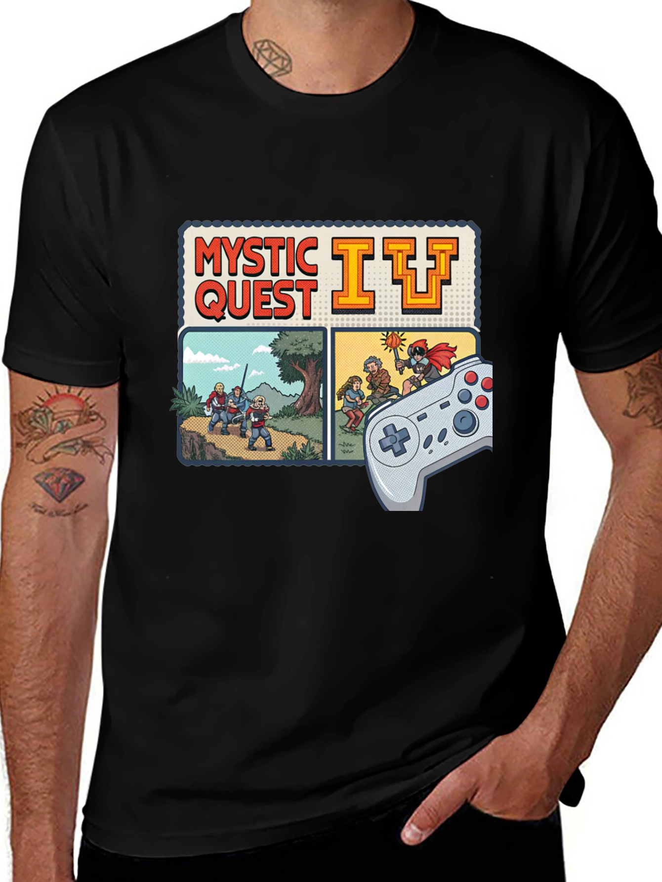 Variant 16 of Mystic Quest IV Retro Gaming T-Shirt