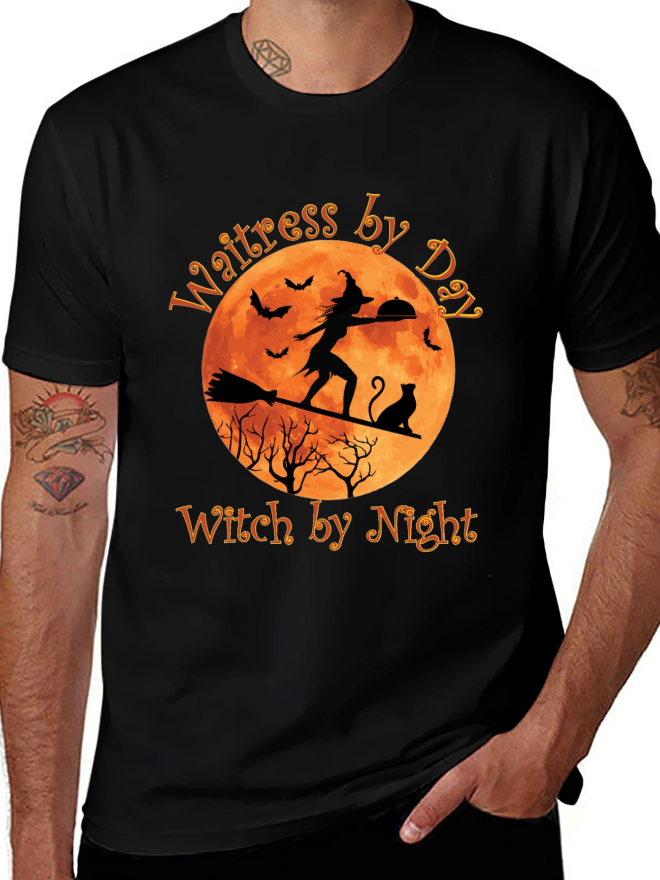 Variant 22 of Waitress by Day Witch by Night T-Shirt