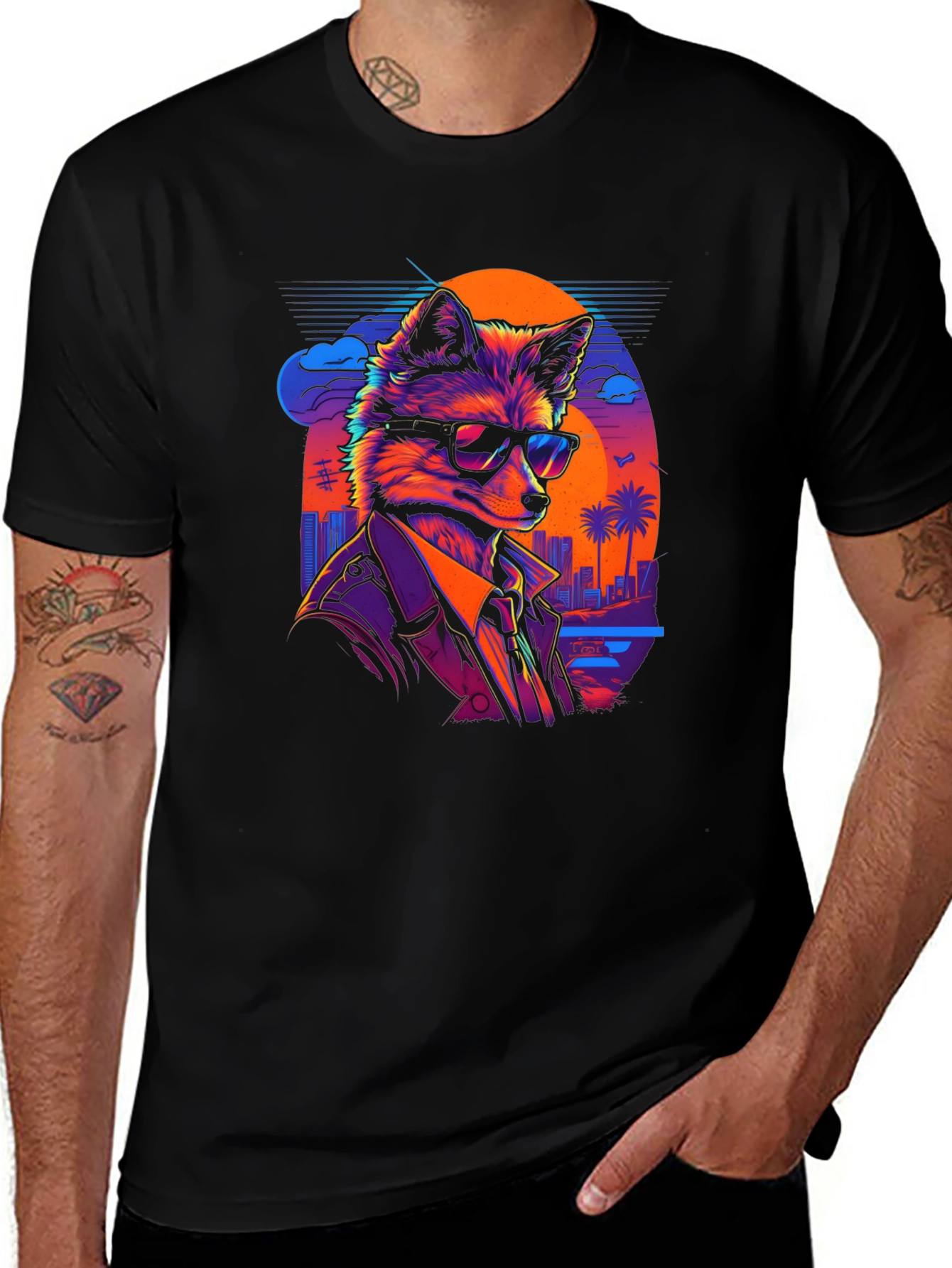 Variant 12 of Fox in Shades Graphic T-Shirt