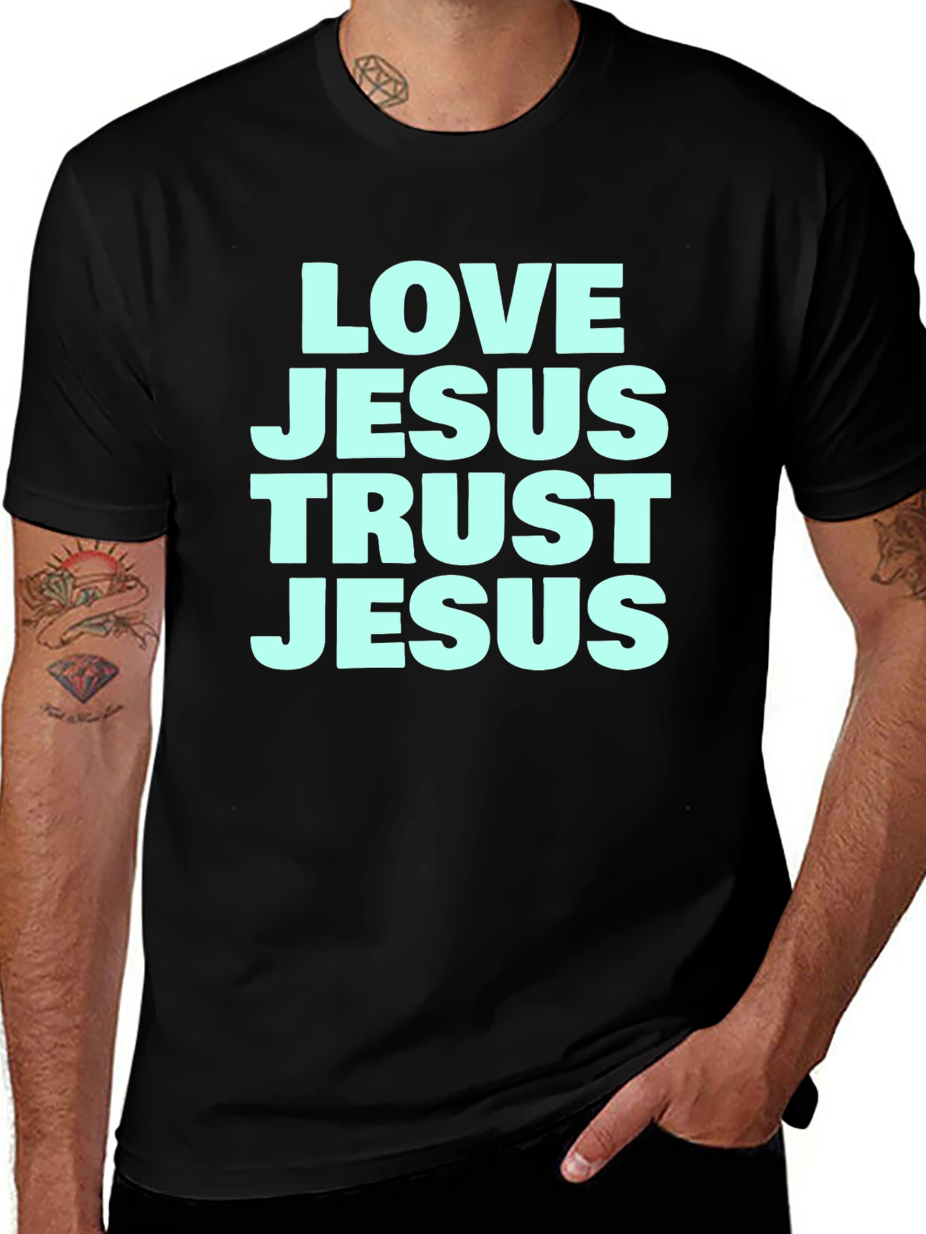 Variant 17 of Love Jesus Trust Jesus T-Shirt