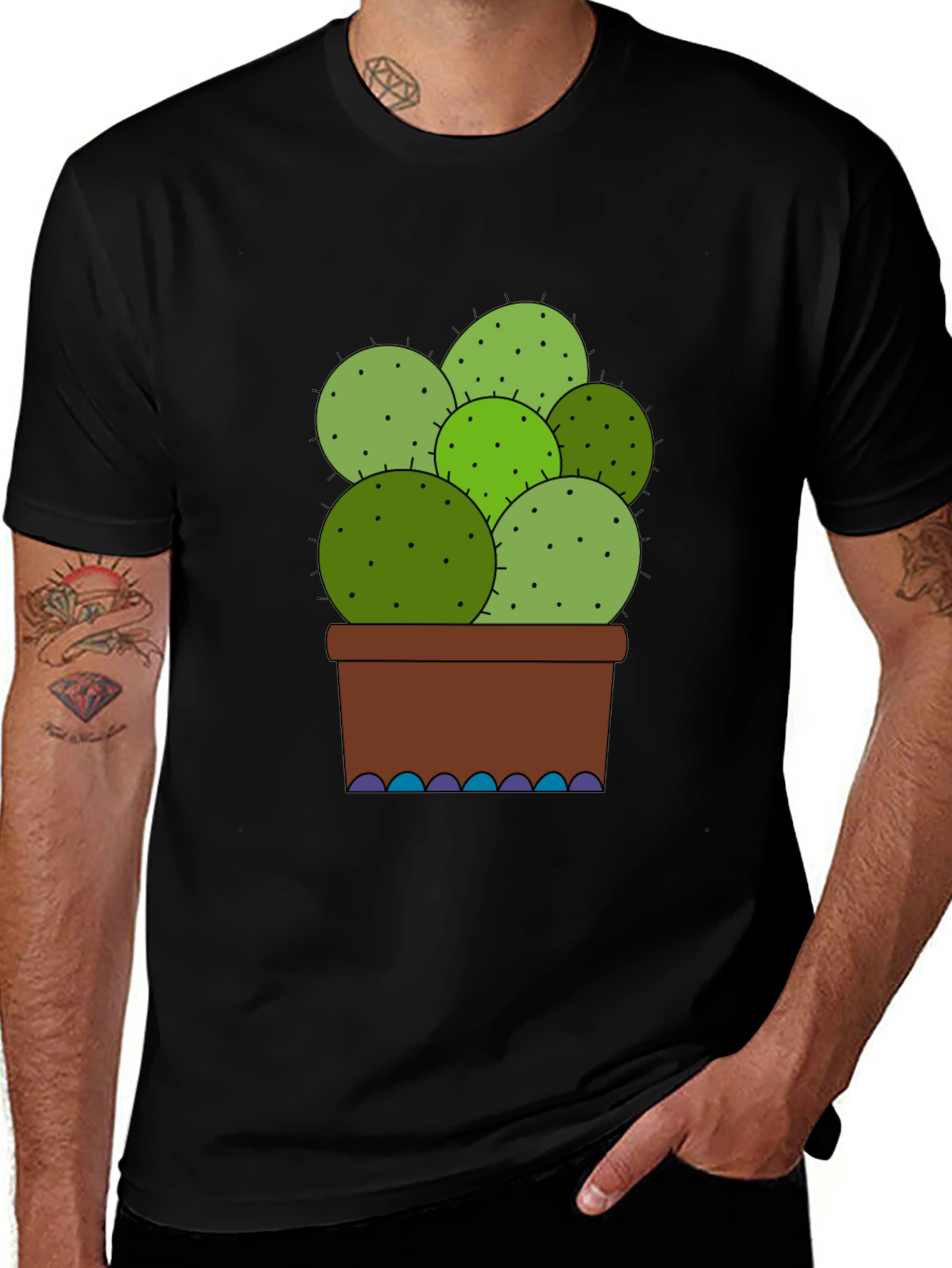 Variant 19 of Cactus Graphic T-Shirt - Unique Plant Lover Tee