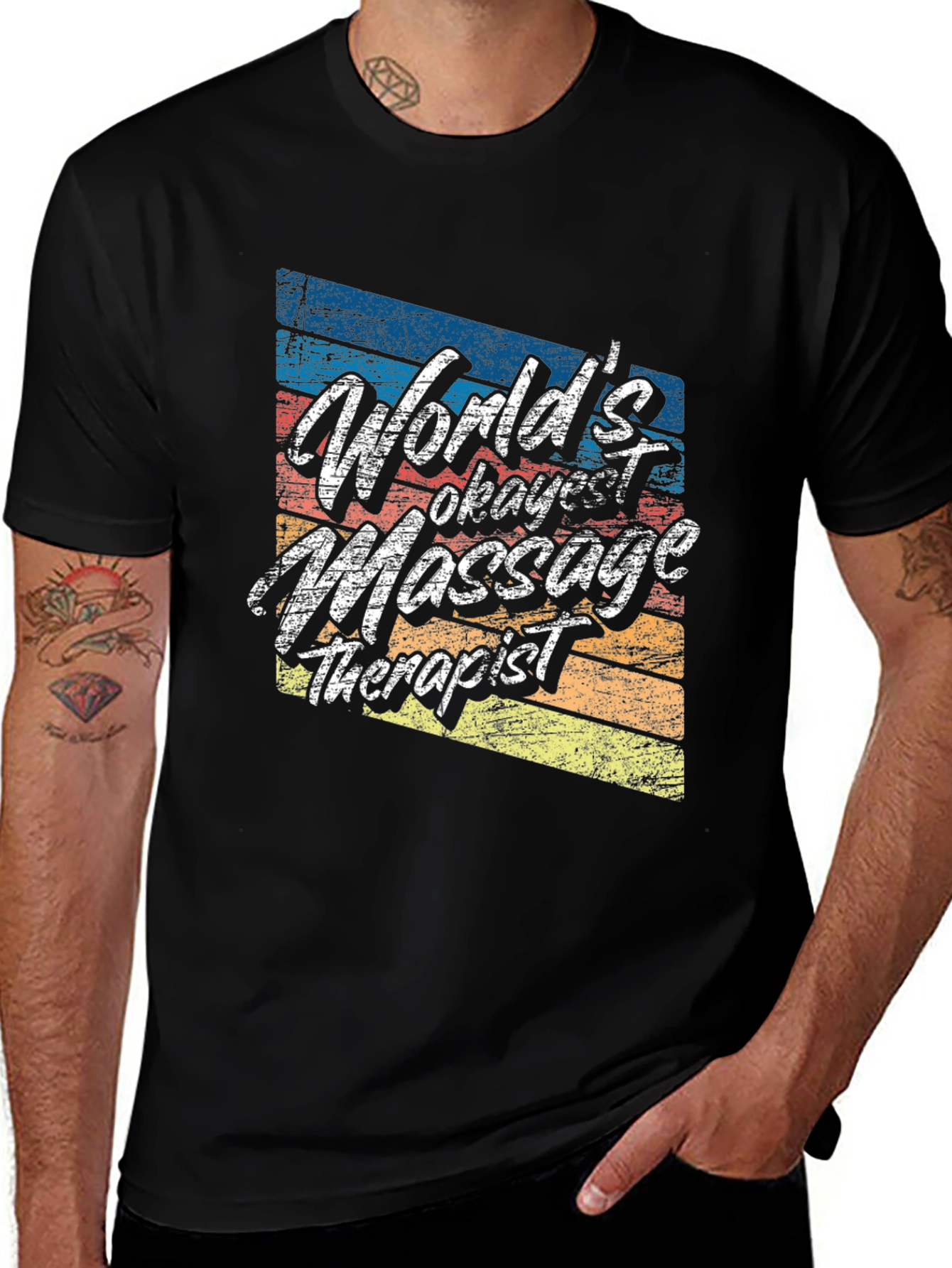Variant 6 of Massage Therapist Retro T-Shirt